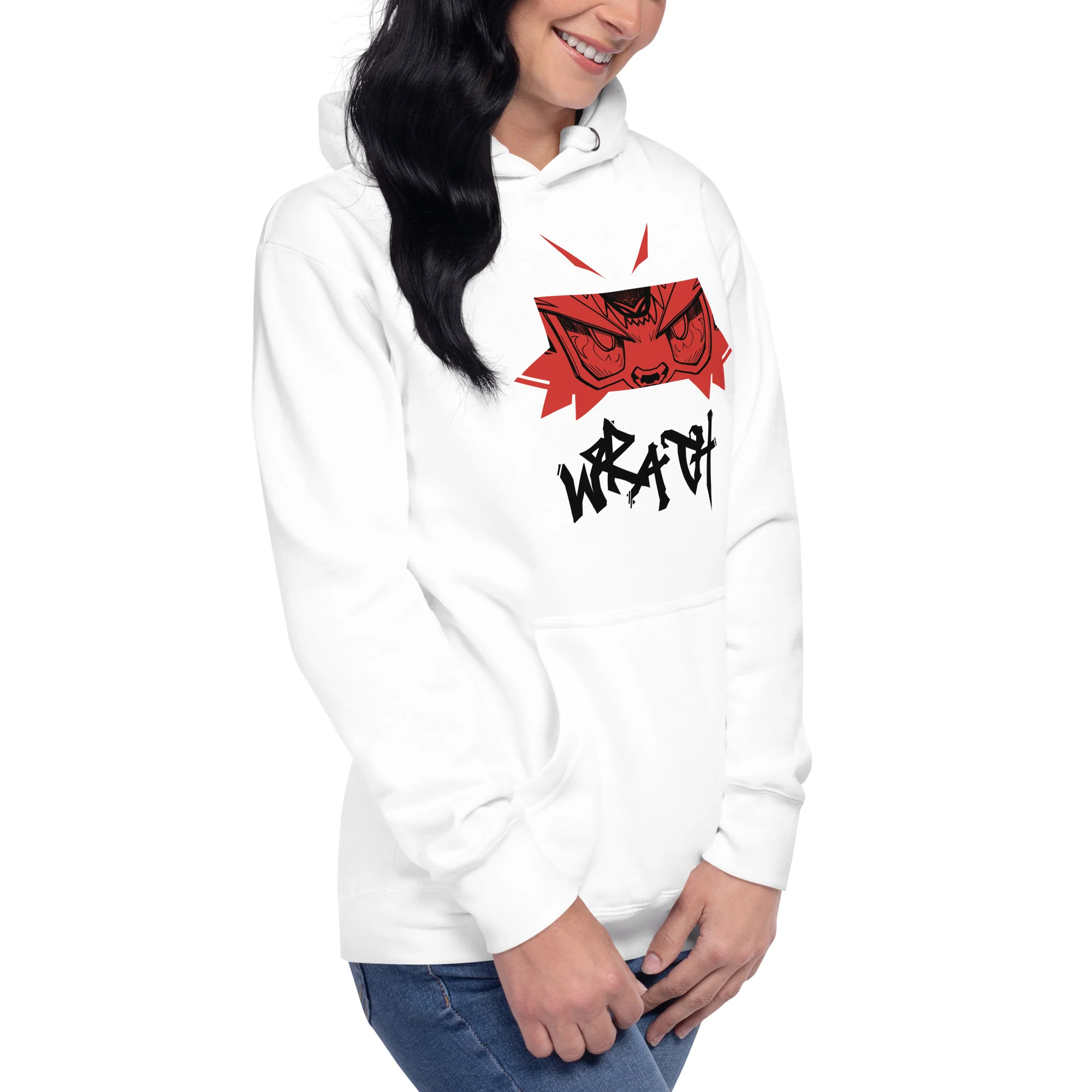 Avatar Of Wrath Hoodie (Unisex - Black Text) - Image 4