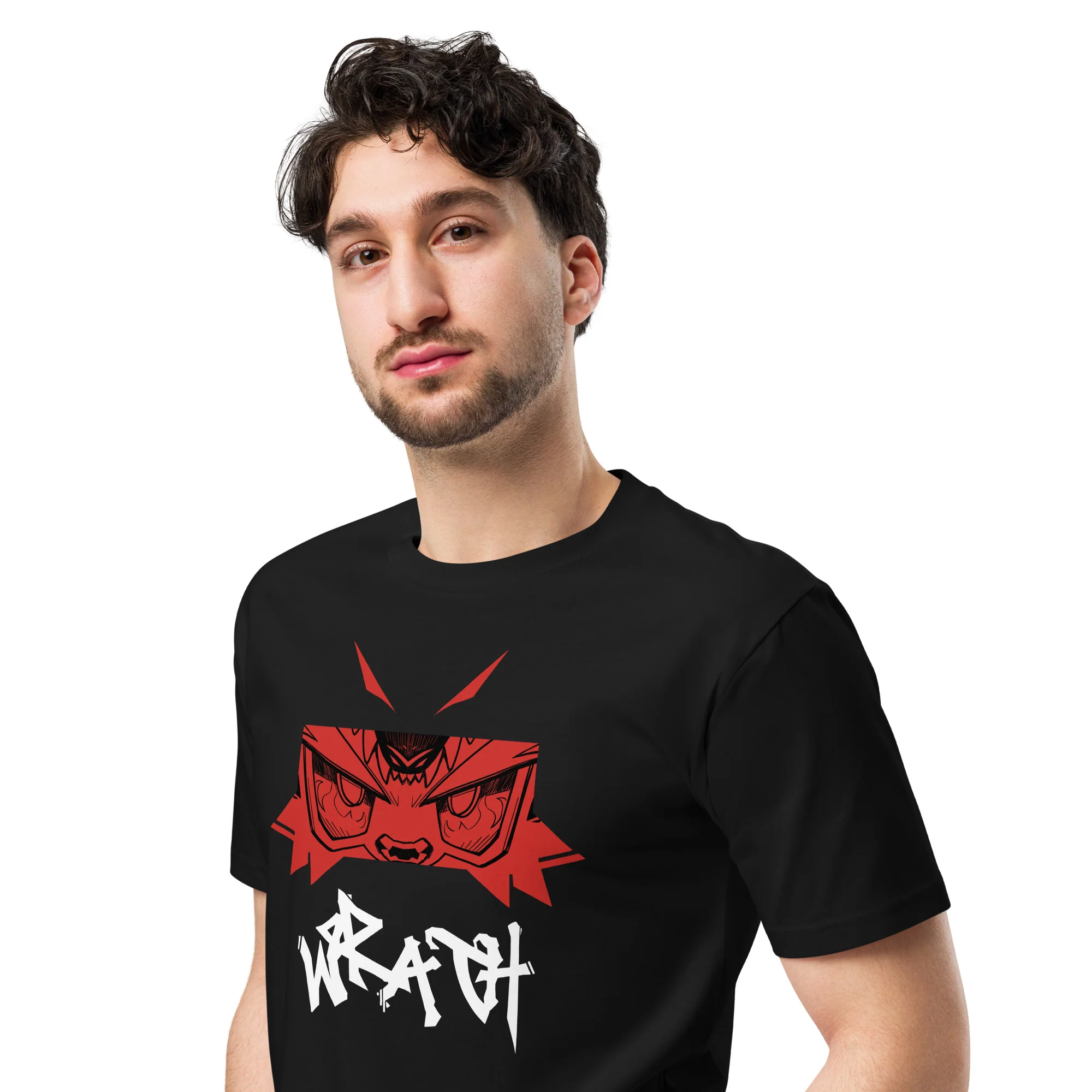 Avatar Of Wrath Premium Shirt - Dark (Unisex) - Image 3