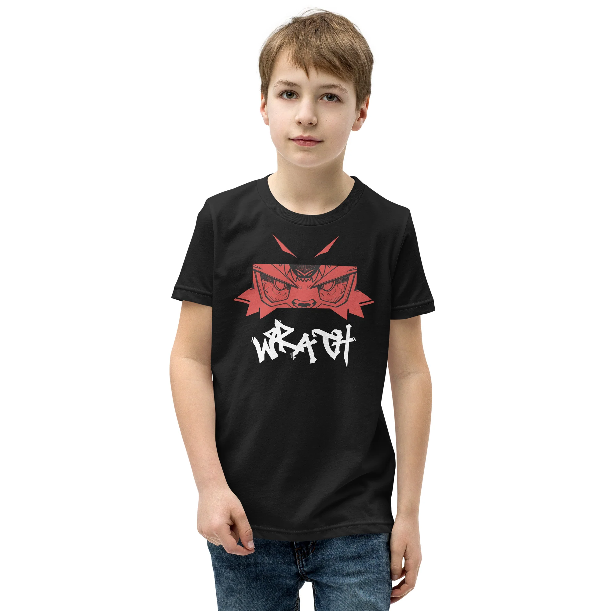 Avatar Of Wrath Shirt (Youth - White Text) - Image 4