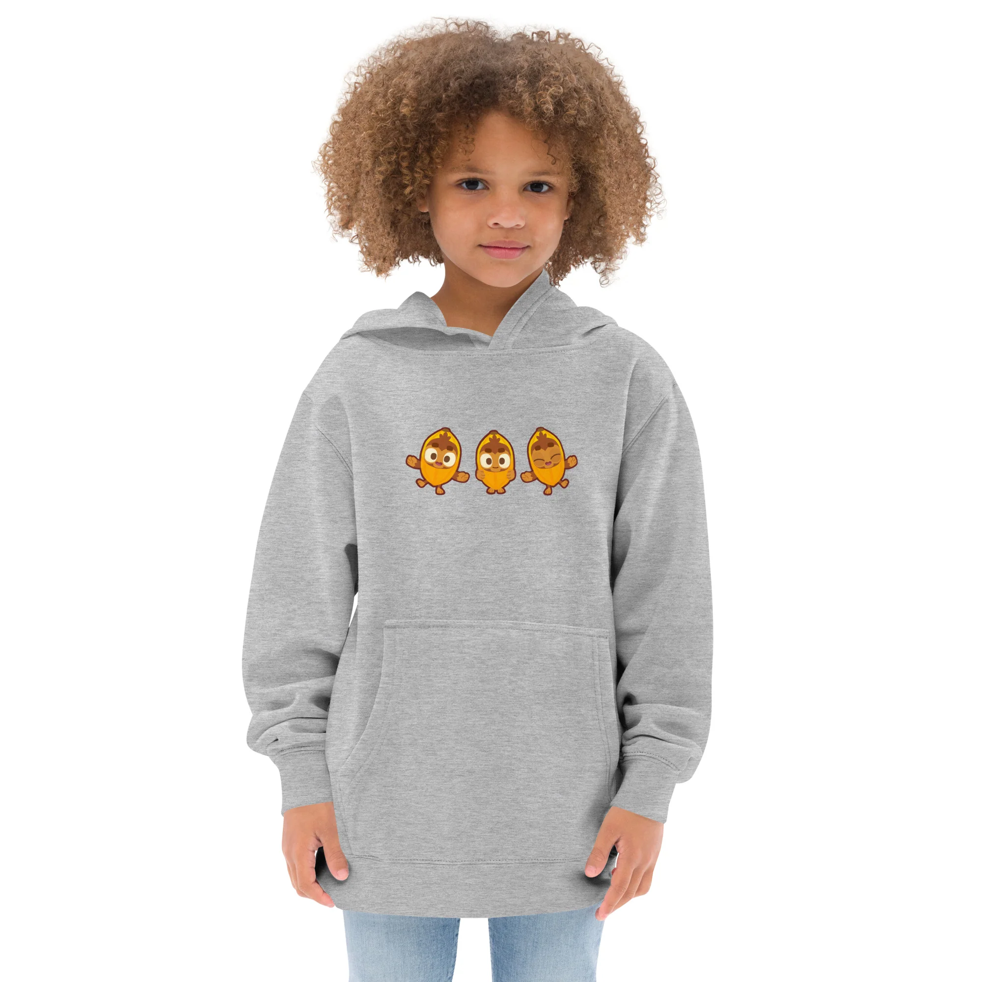 Banana Monkey Fleece Hoodie (Kids/Youth) - Image 4
