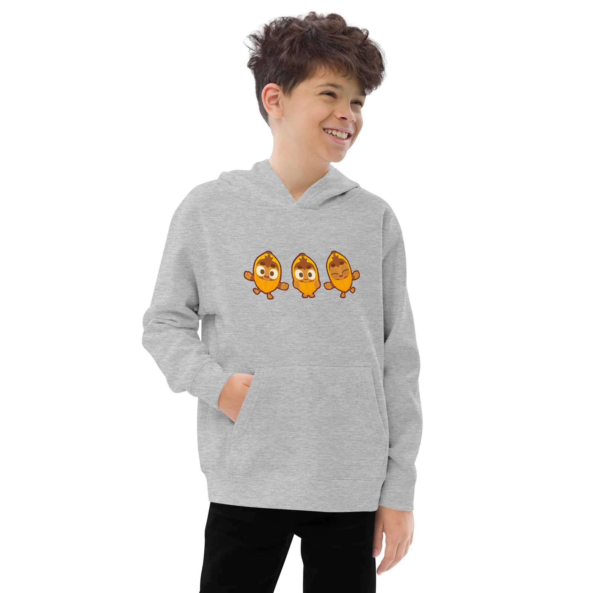 Banana Monkey Fleece Hoodie (Kids/Youth) - Image 5