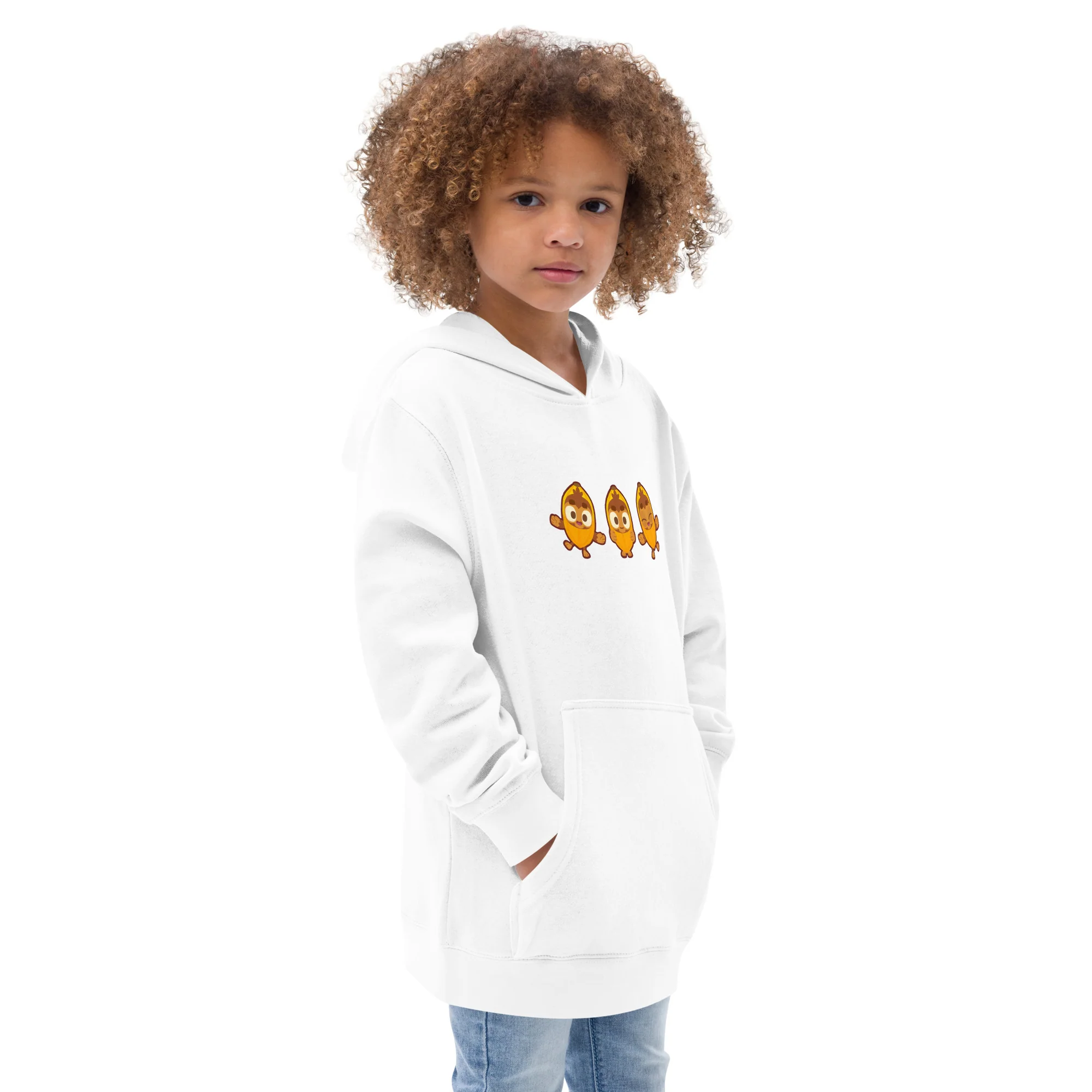 Banana Monkey Fleece Hoodie (Kids/Youth) - Image 7