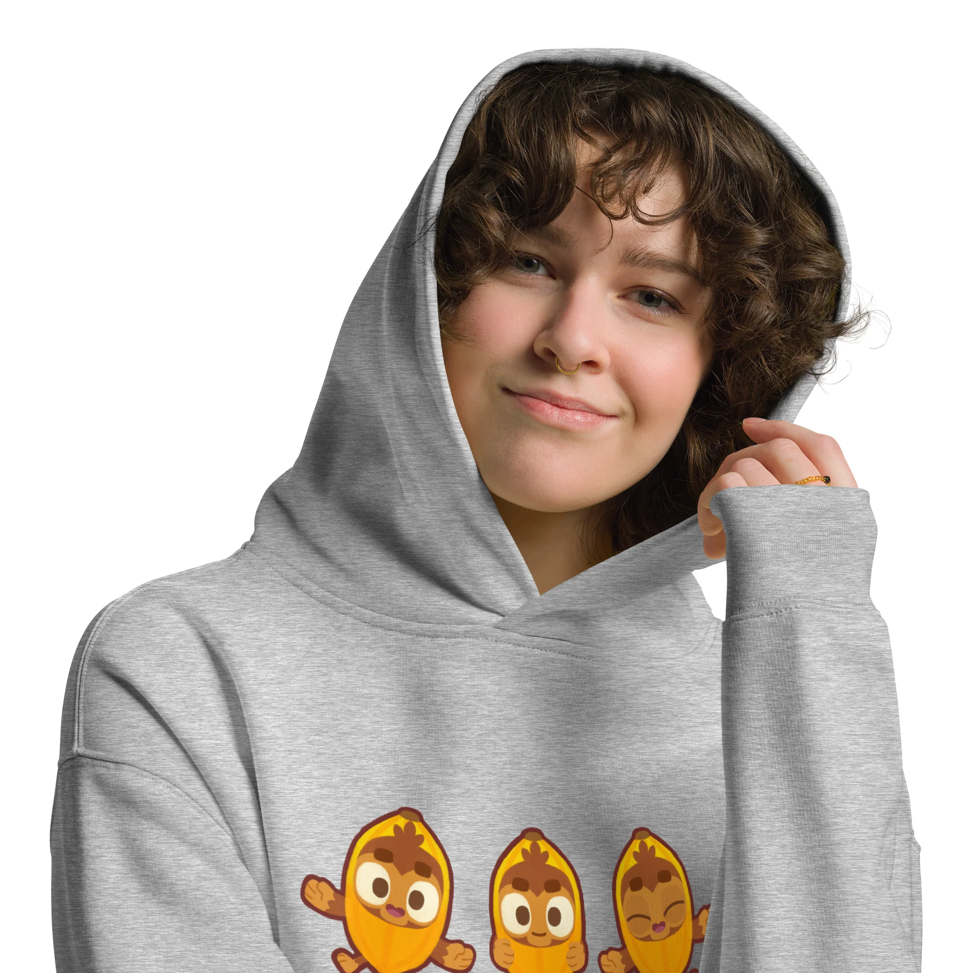 Banana Monkey Premium Oversized Hoodie (Unisex) - Image 3