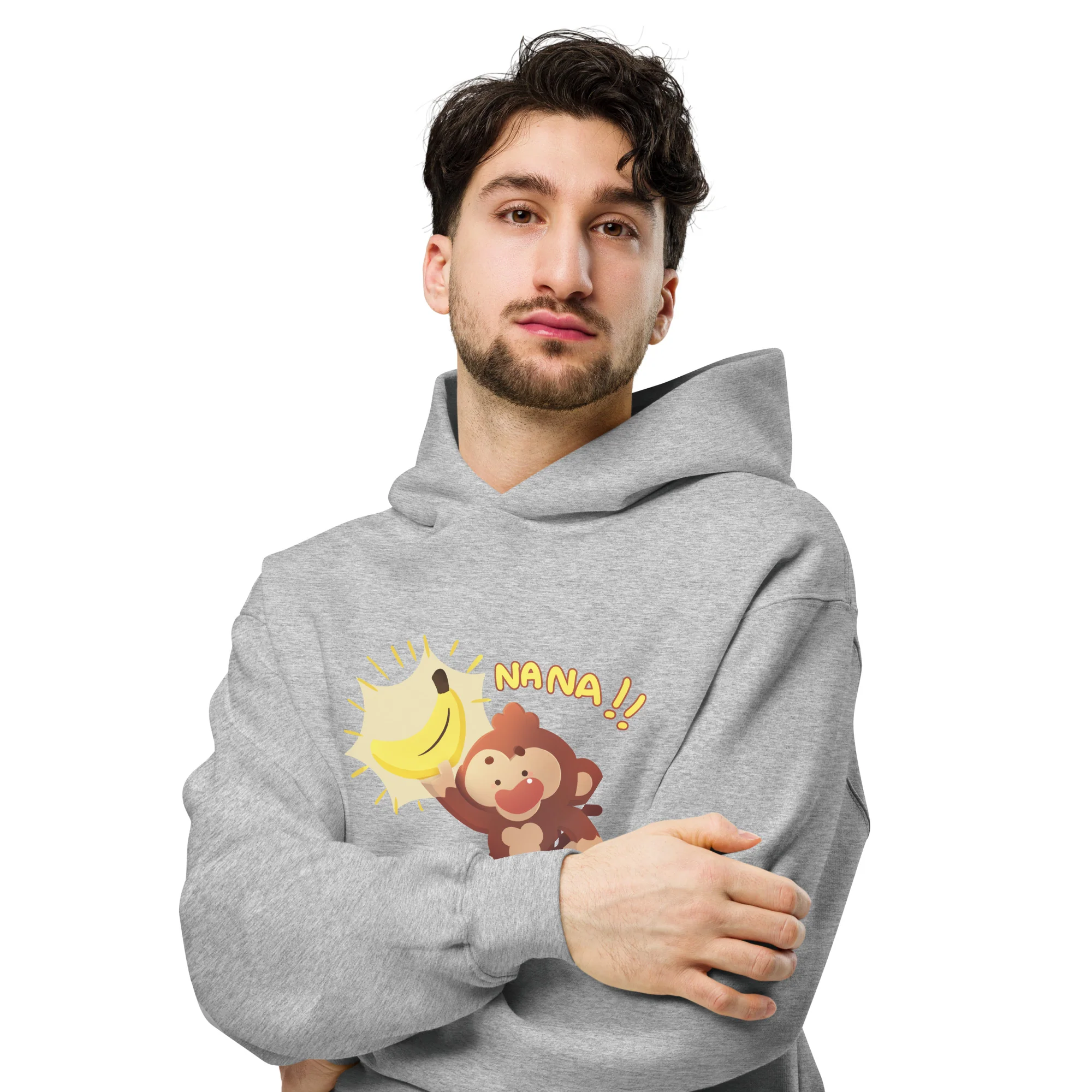Banana Obtained Premium Oversized Hoodie (Unisex) - Image 3