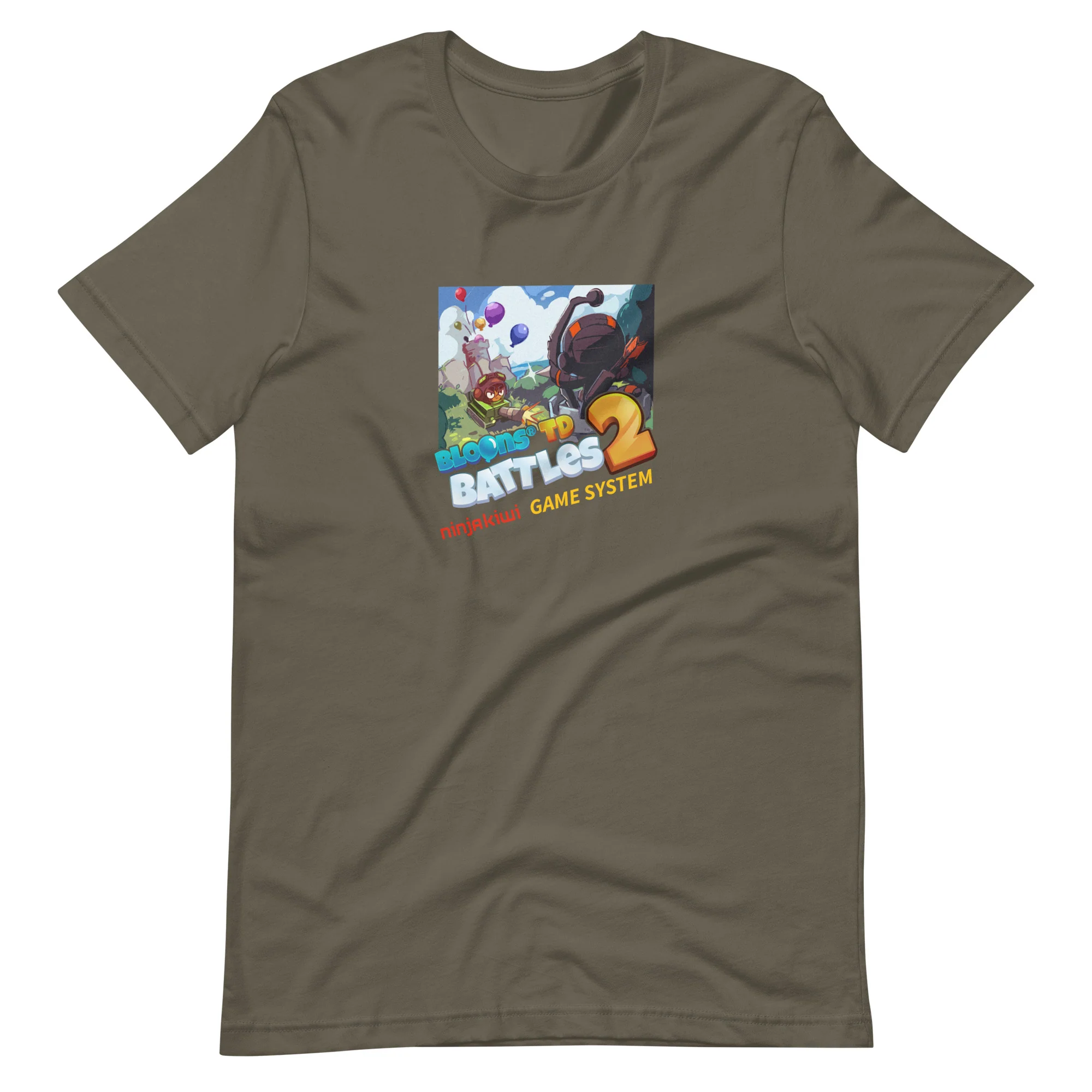 Battles 2 - Ninja Kiwi Game System Shirt (Unisex) - Image 15