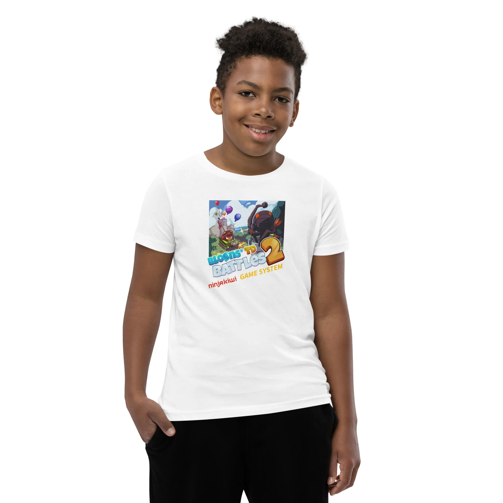 Battles 2 - Ninja Kiwi Game System Shirt (Youth) - Image 2