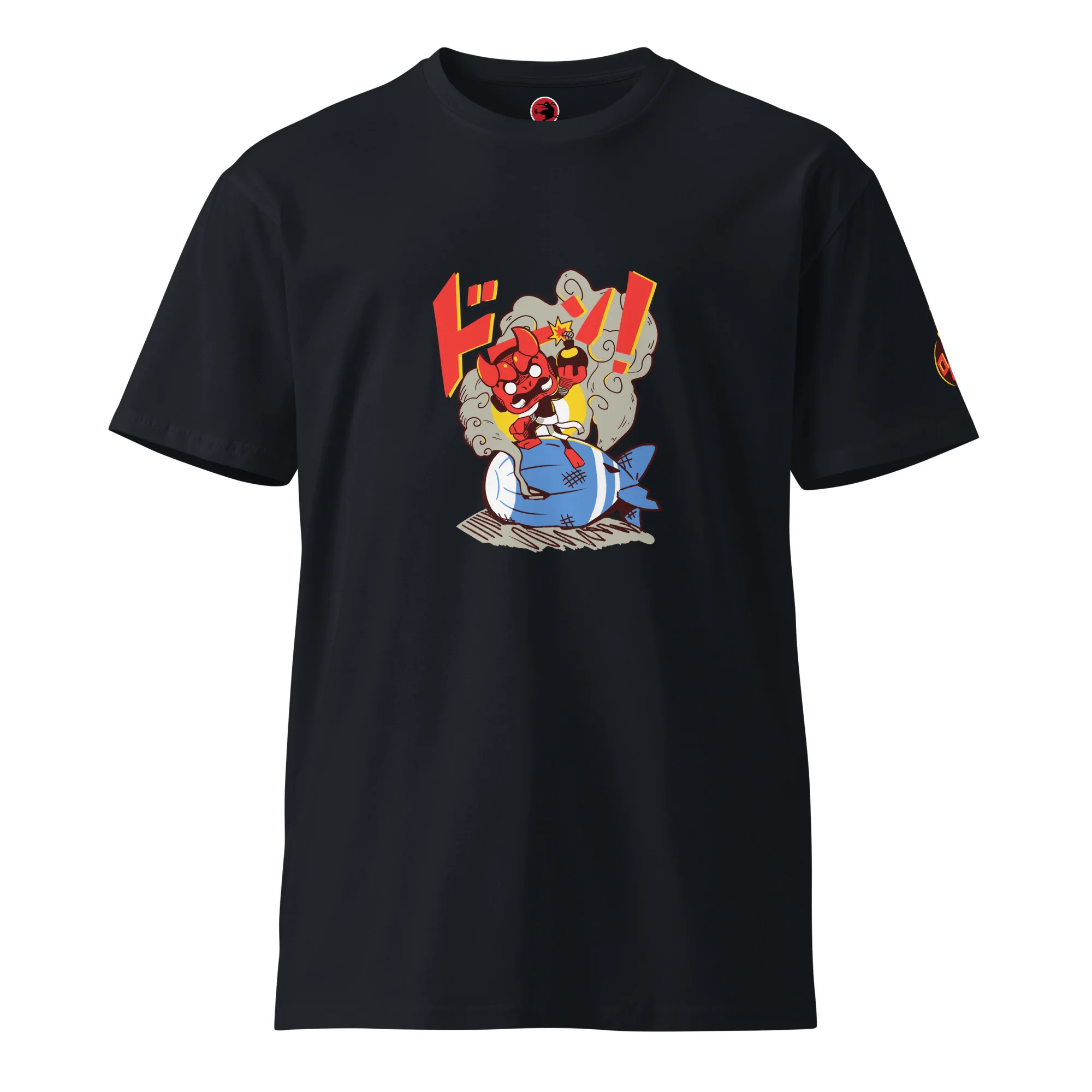BOOM! 004 Ninja Premium Shirt - Front & Shoulder Print (Unisex) - Image 10