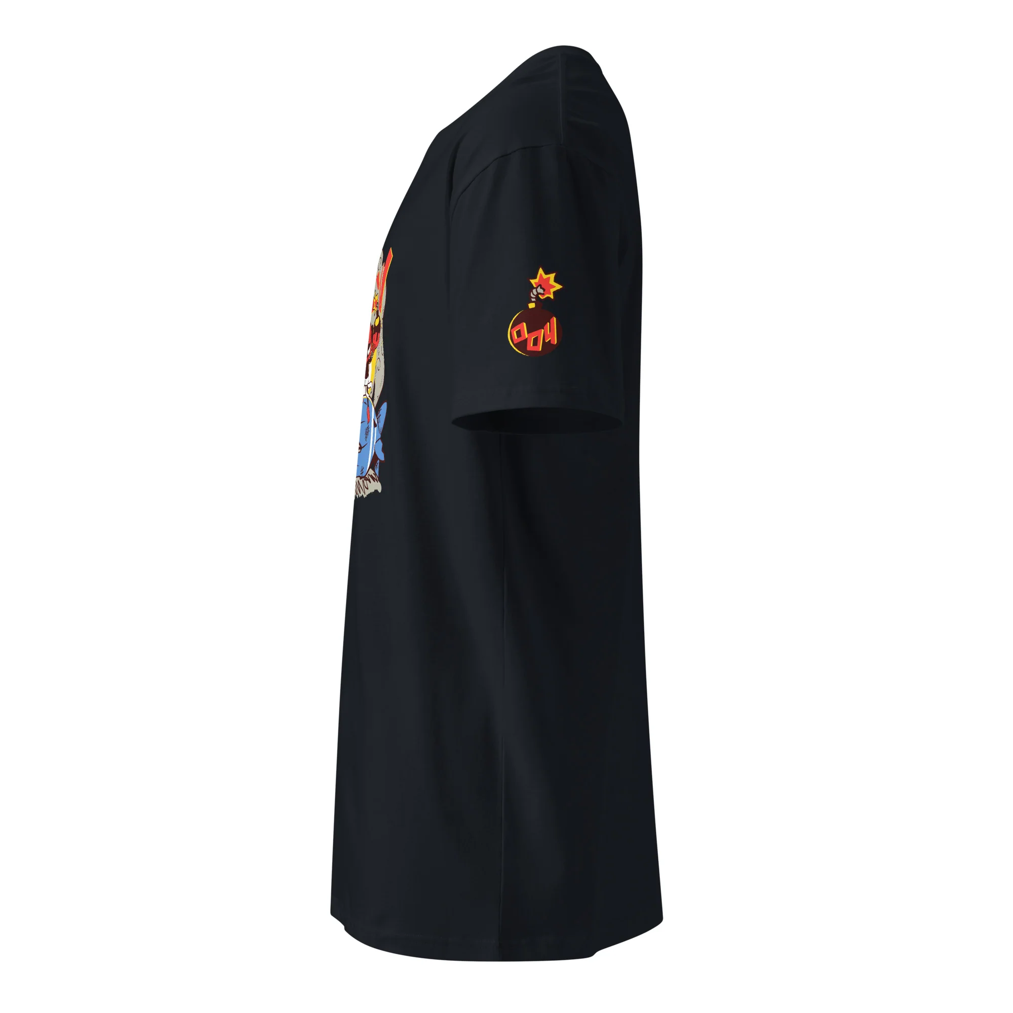 BOOM! 004 Ninja Premium Shirt - Front & Shoulder Print (Unisex) - Image 12
