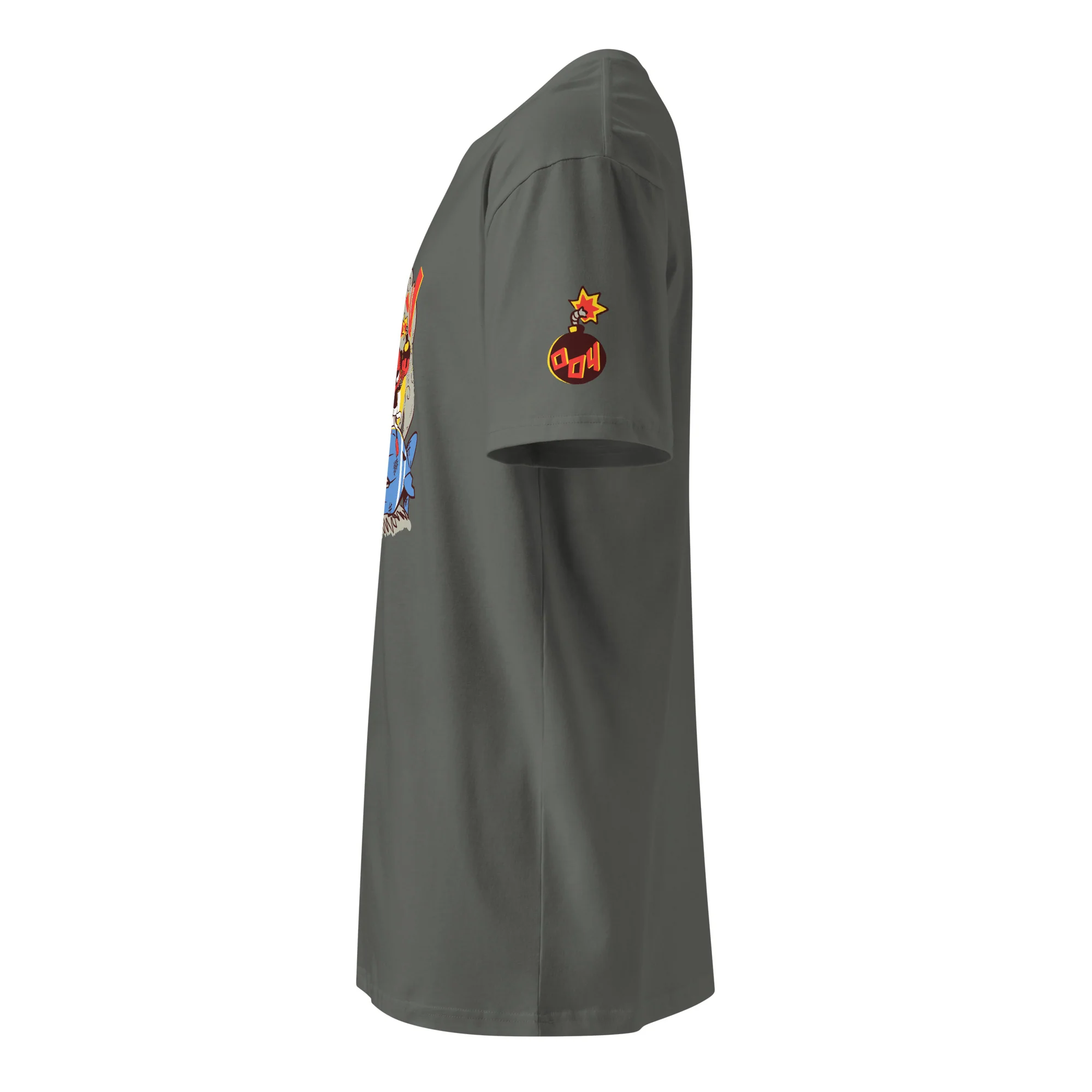 BOOM! 004 Ninja Premium Shirt - Front & Shoulder Print (Unisex) - Image 15