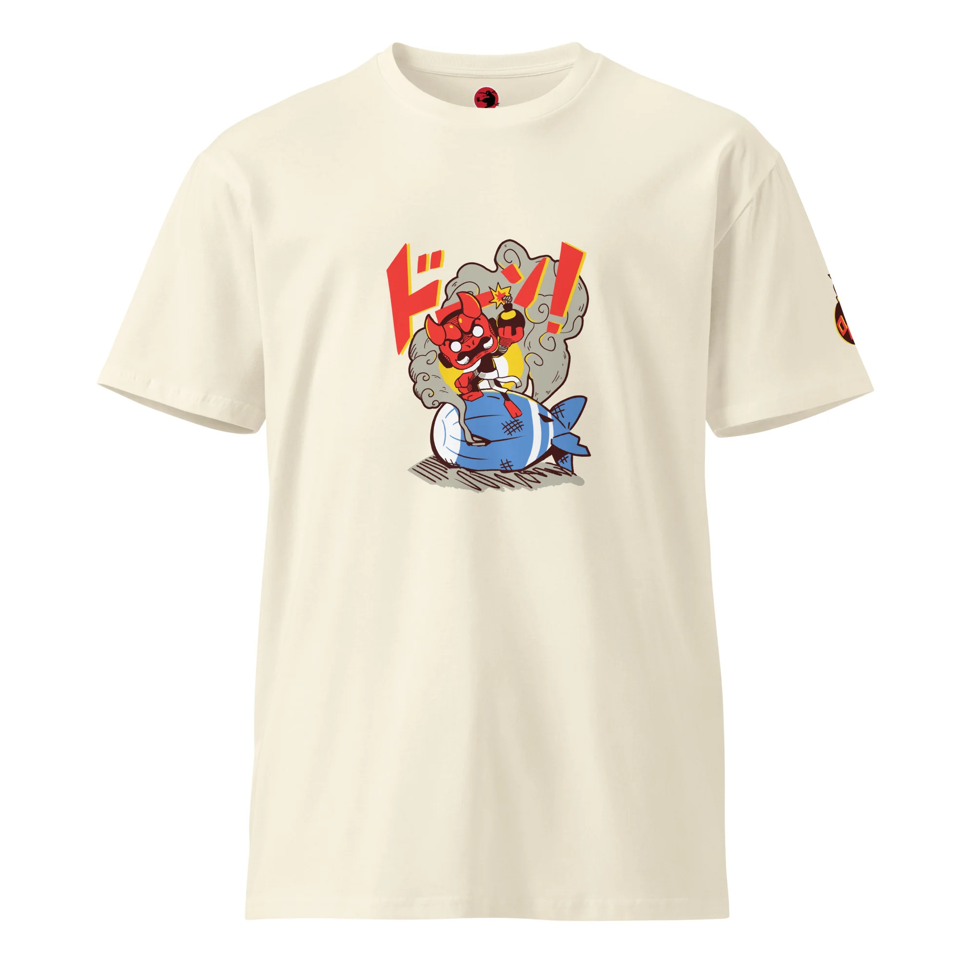 BOOM! 004 Ninja Premium Shirt - Front & Shoulder Print (Unisex) - Image 17