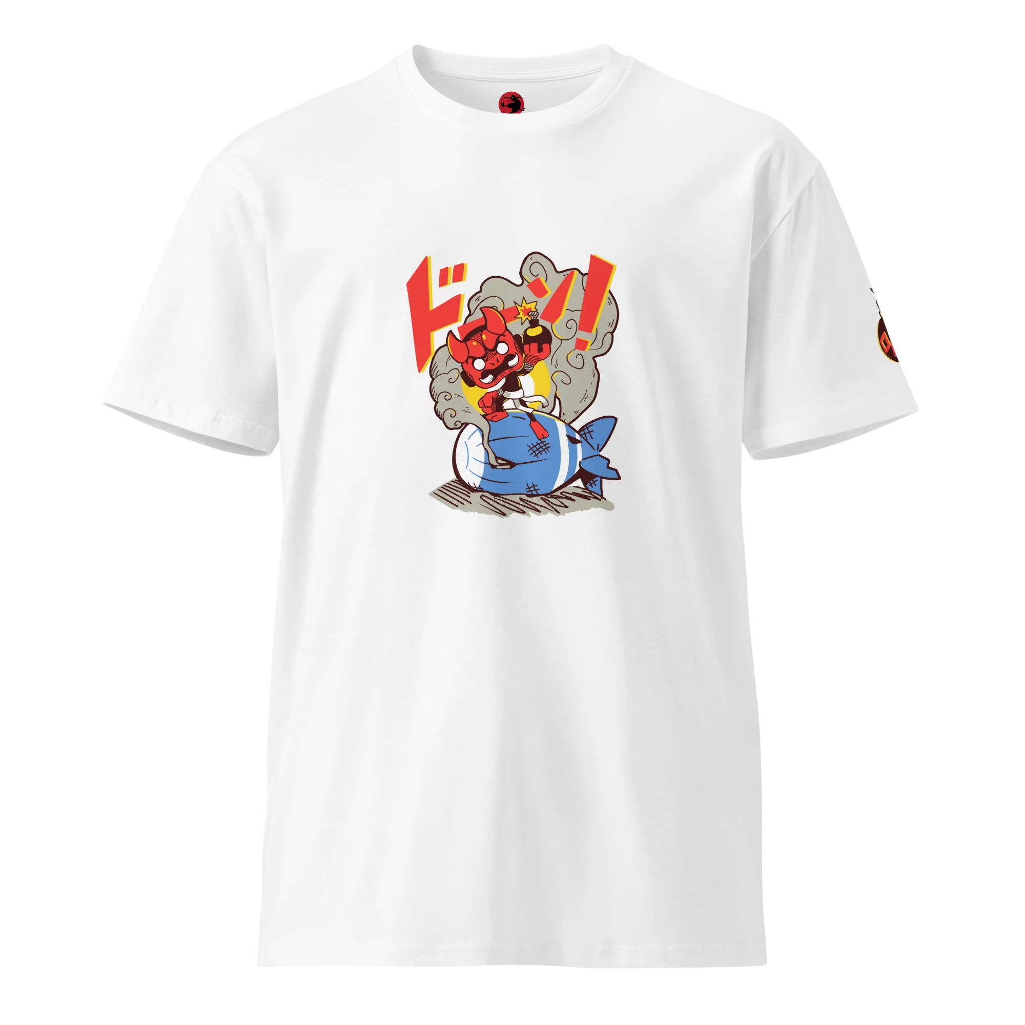 BOOM! 004 Ninja Premium Shirt - Front & Shoulder Print (Unisex) - Image 21