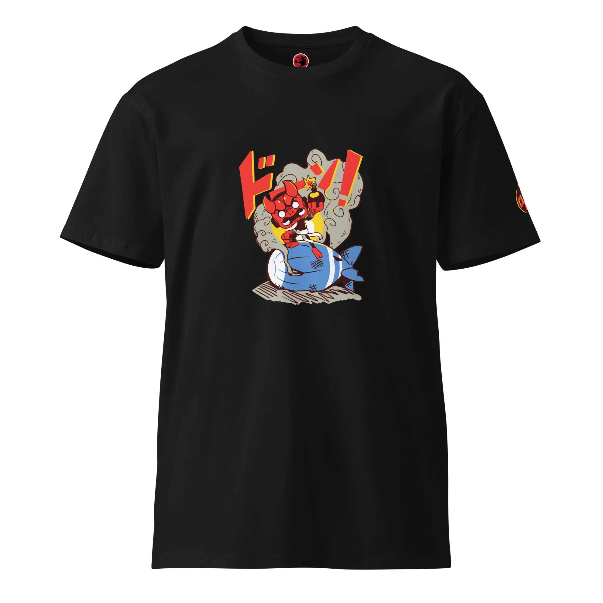 BOOM! 004 Ninja Premium Shirt - Front & Shoulder Print (Unisex) - Image 6