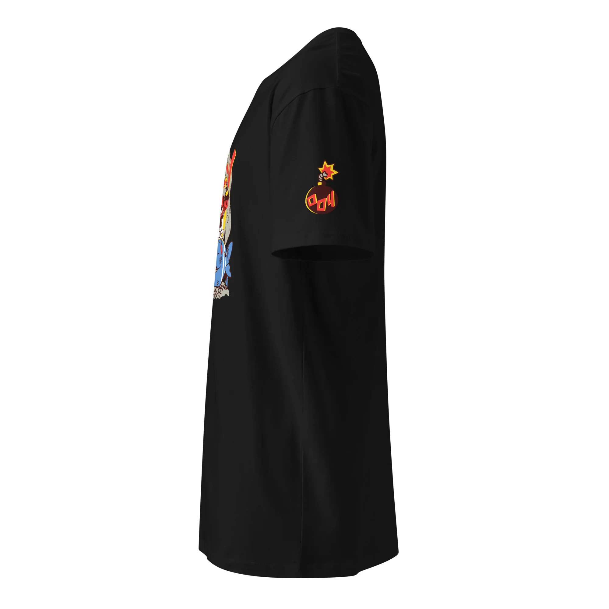 BOOM! 004 Ninja Premium Shirt - Front & Shoulder Print (Unisex) - Image 8