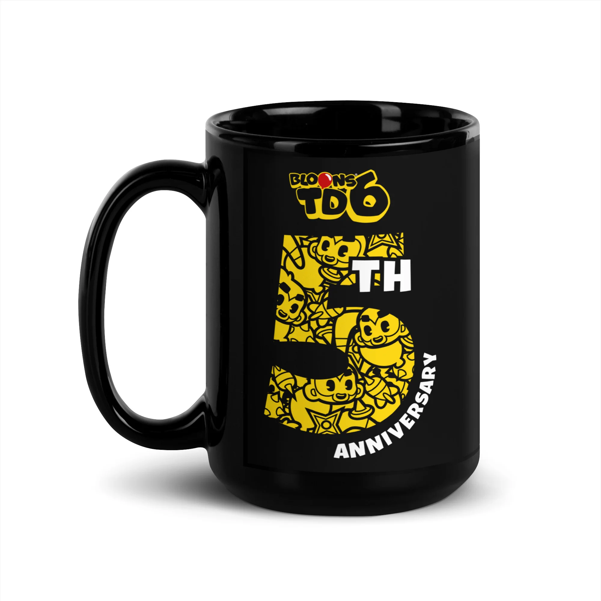BTD6 5 Year Anniversary Black Glossy Mug - Image 4