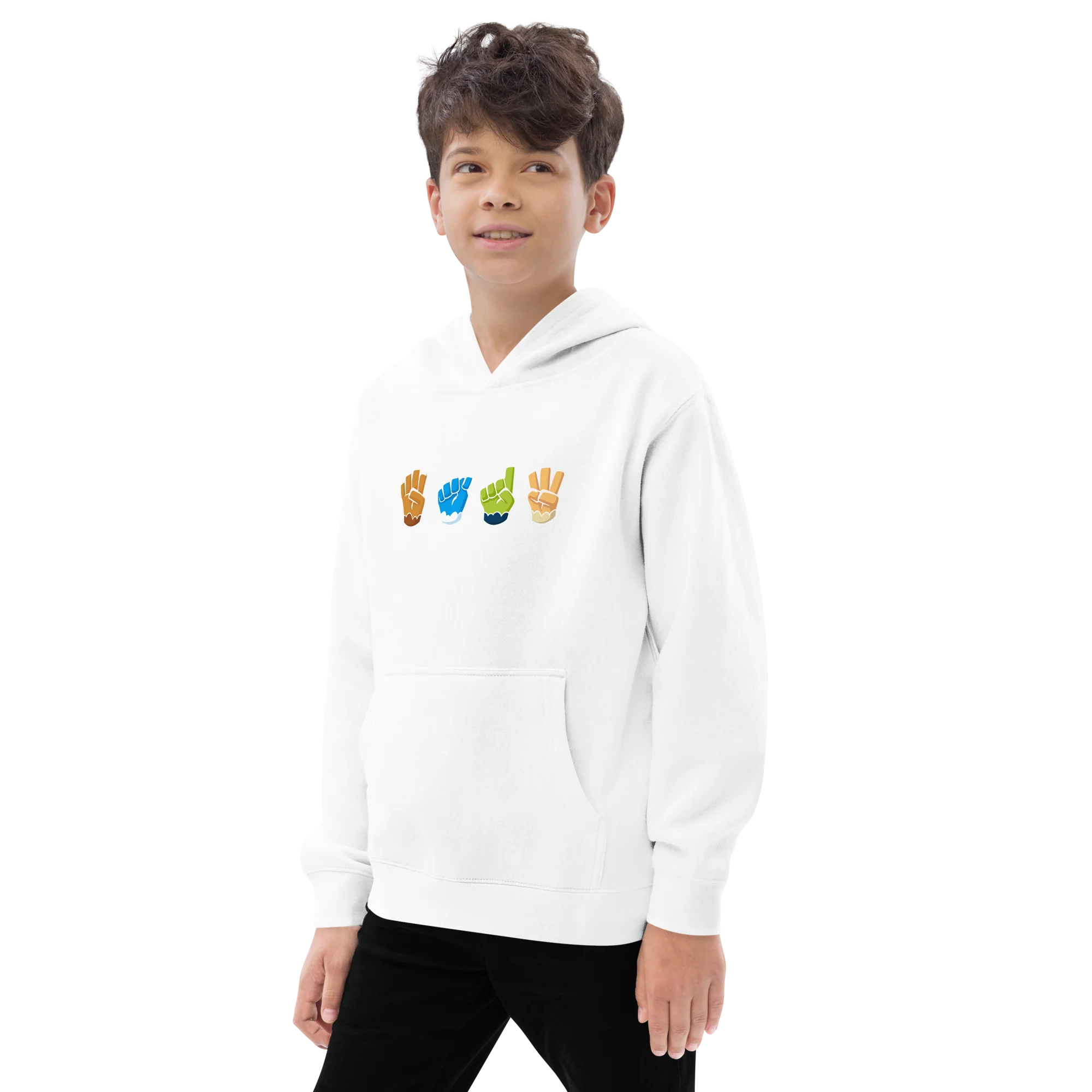 BTD6 Sign Language Fleece Hoodie (Kids/Youth) - Image 7
