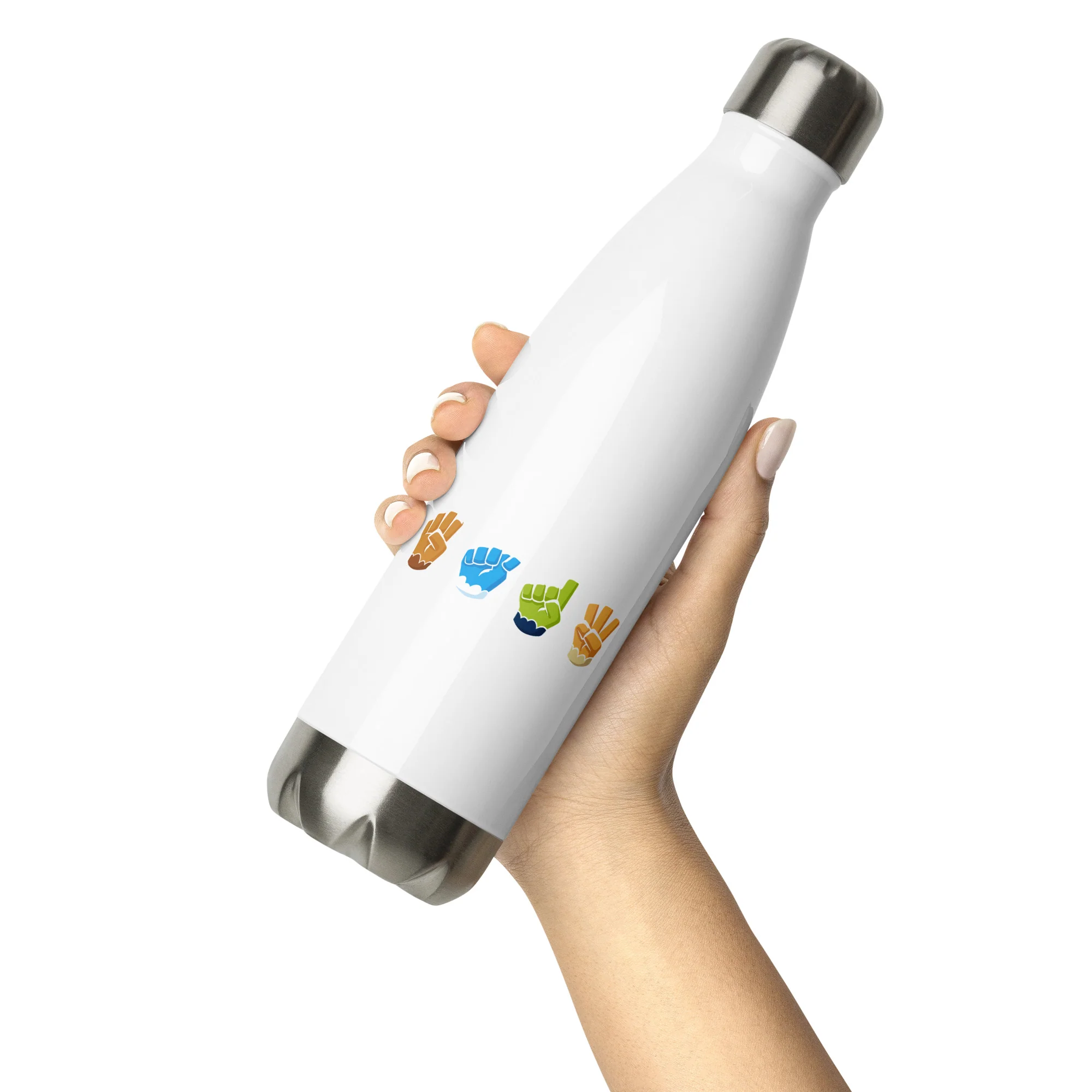 BTD6 Sign Language Stainless Steel Water Bottle - Image 3