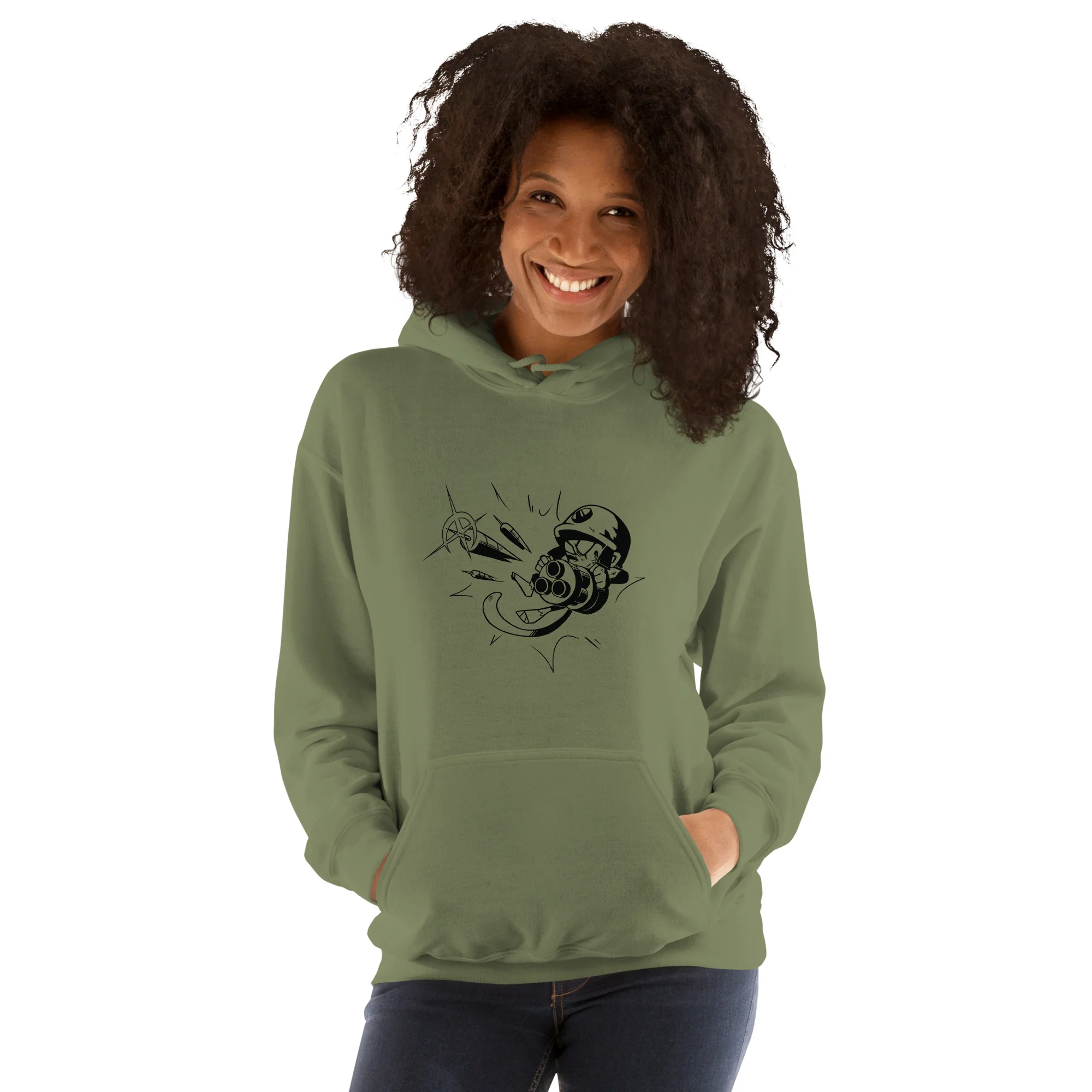 Comic Style Dartling Hoodie (Unisex - Gildan) - Image 2