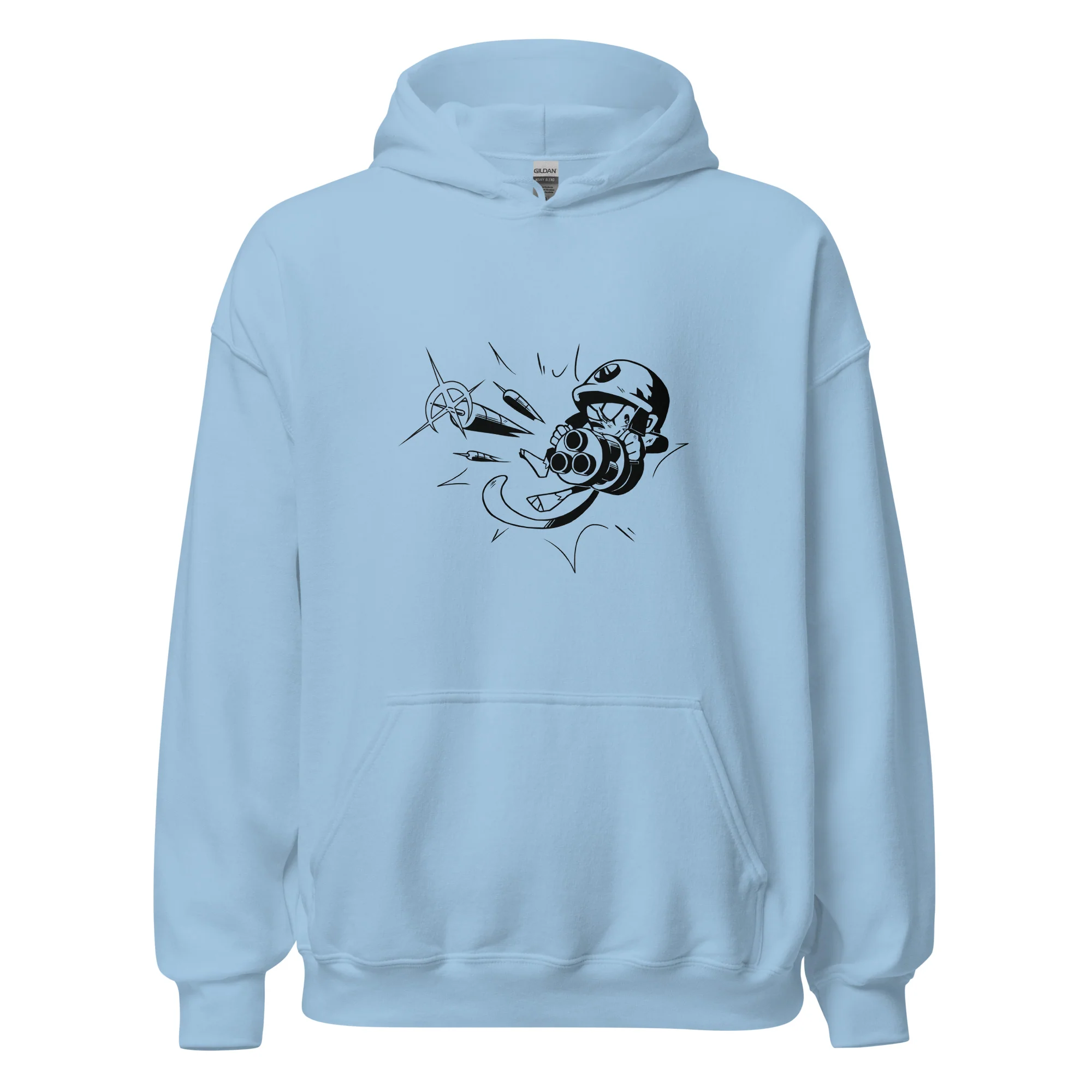 Comic Style Dartling Hoodie (Unisex - Gildan) - Image 5
