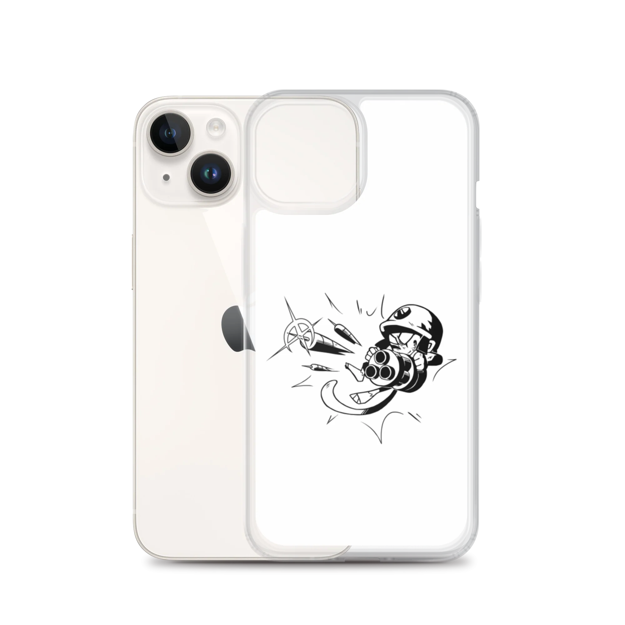 Comic Style Dartling iPhone Case - Image 3