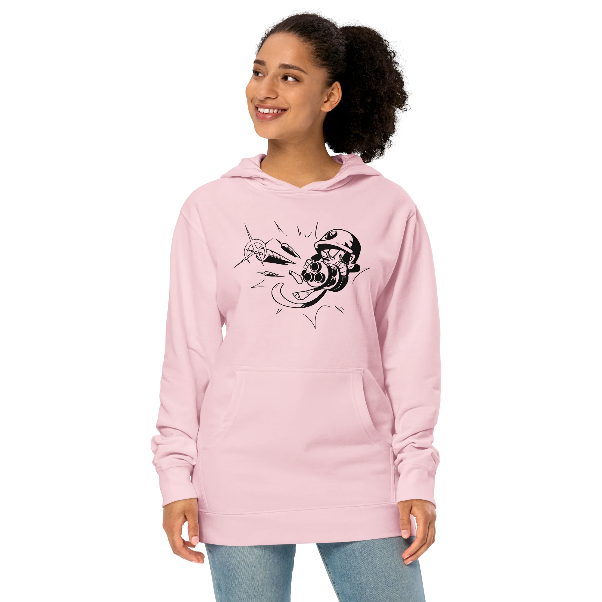 Comic Style Dartling Midweight Hoodie (Unisex) - Image 3