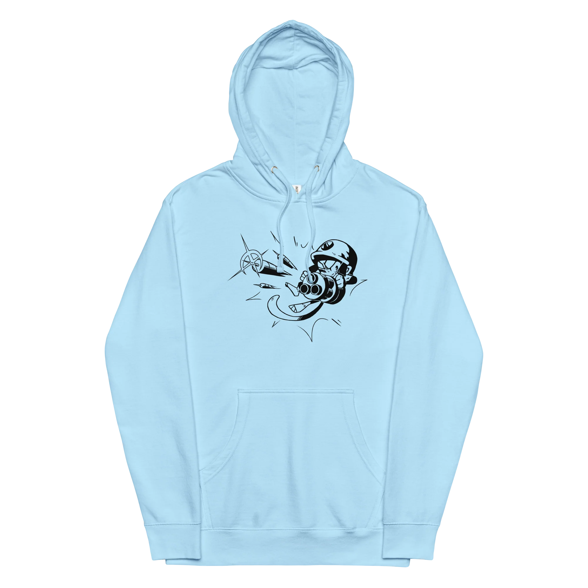 Comic Style Dartling Midweight Hoodie (Unisex) - Image 6