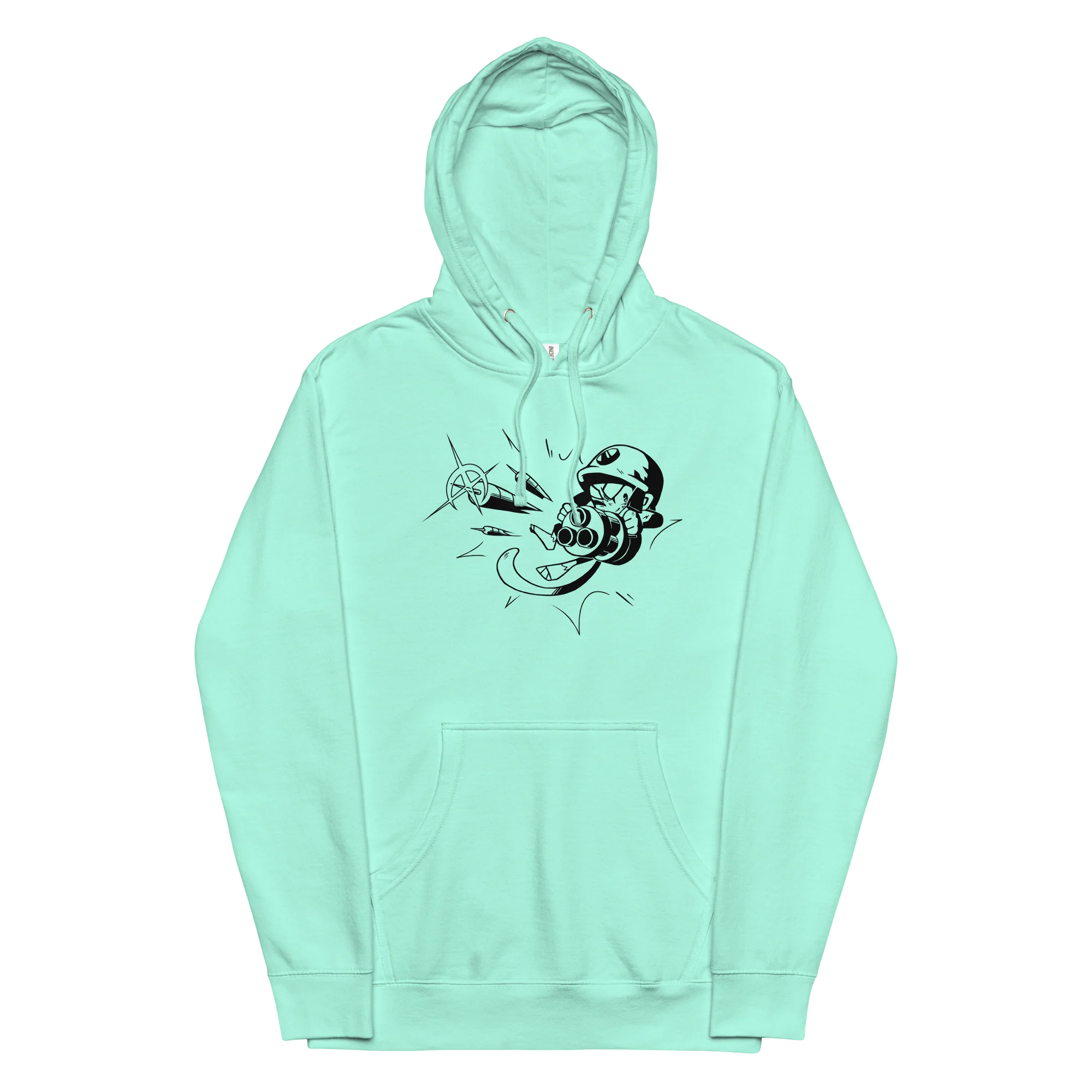 Comic Style Dartling Midweight Hoodie (Unisex) - Image 8