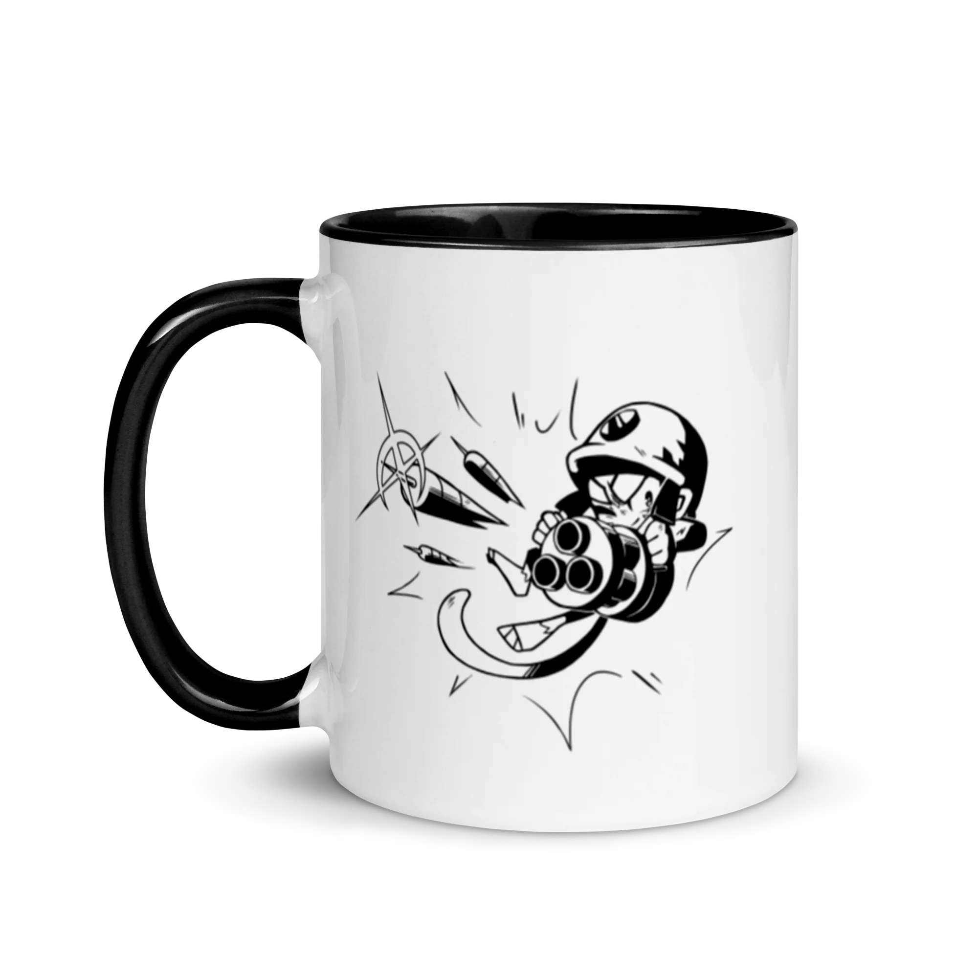 Comic Style Dartling Mug with Color Inside - Image 3