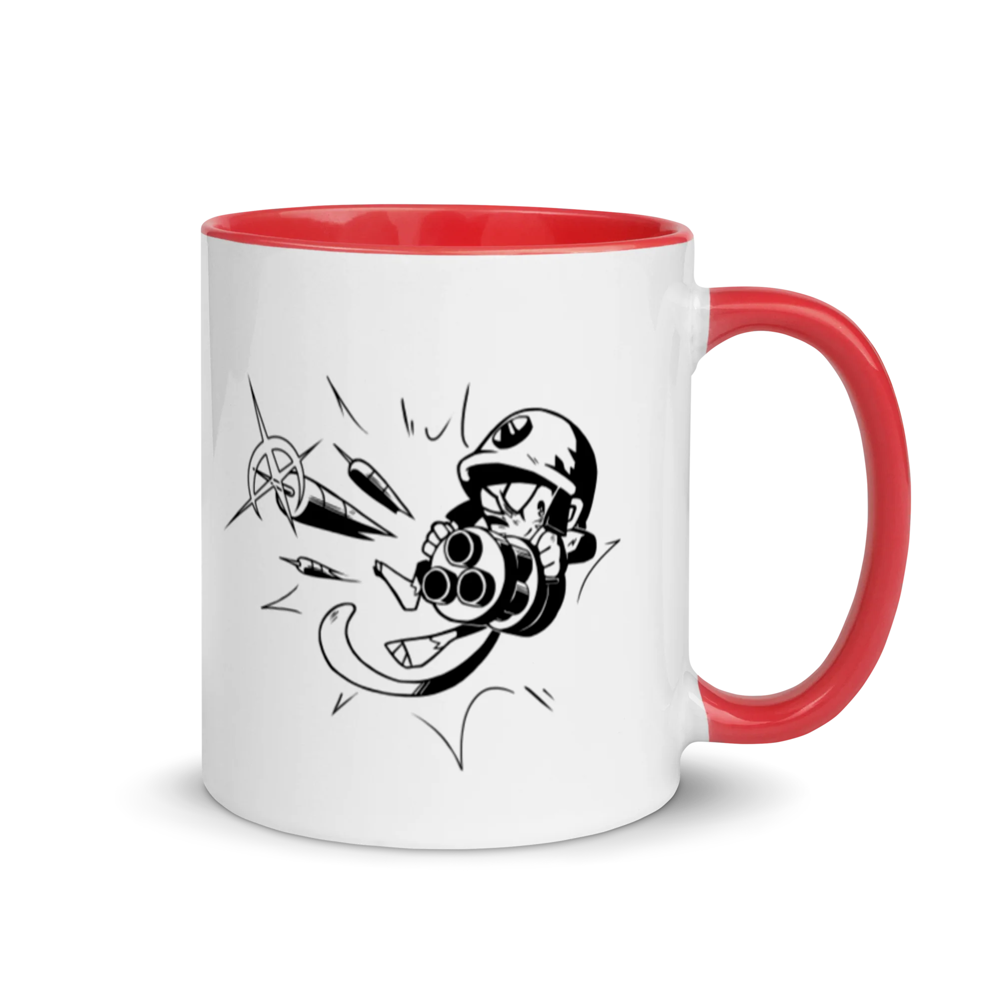 Comic Style Dartling Mug with Color Inside - Image 4
