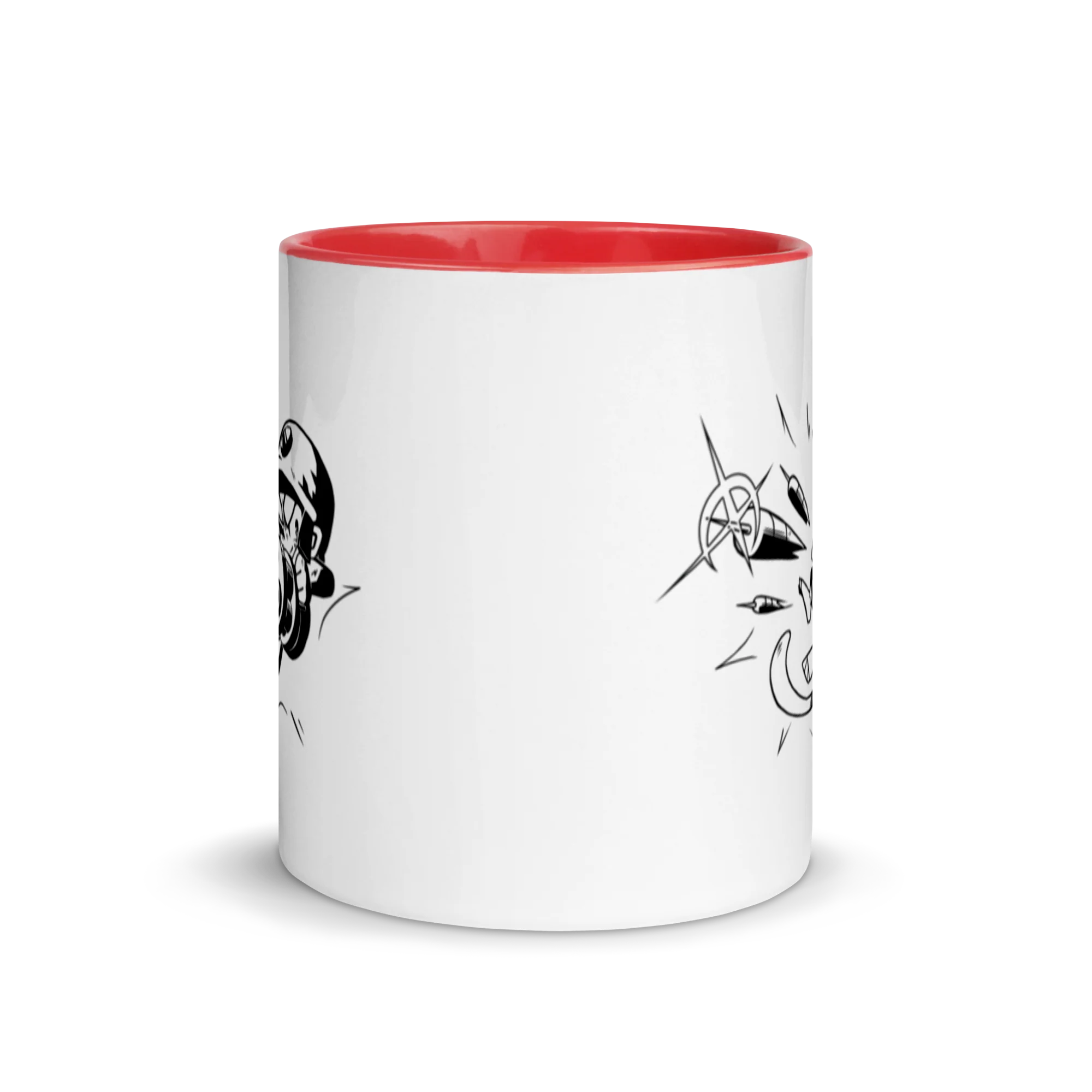 Comic Style Dartling Mug with Color Inside - Image 5