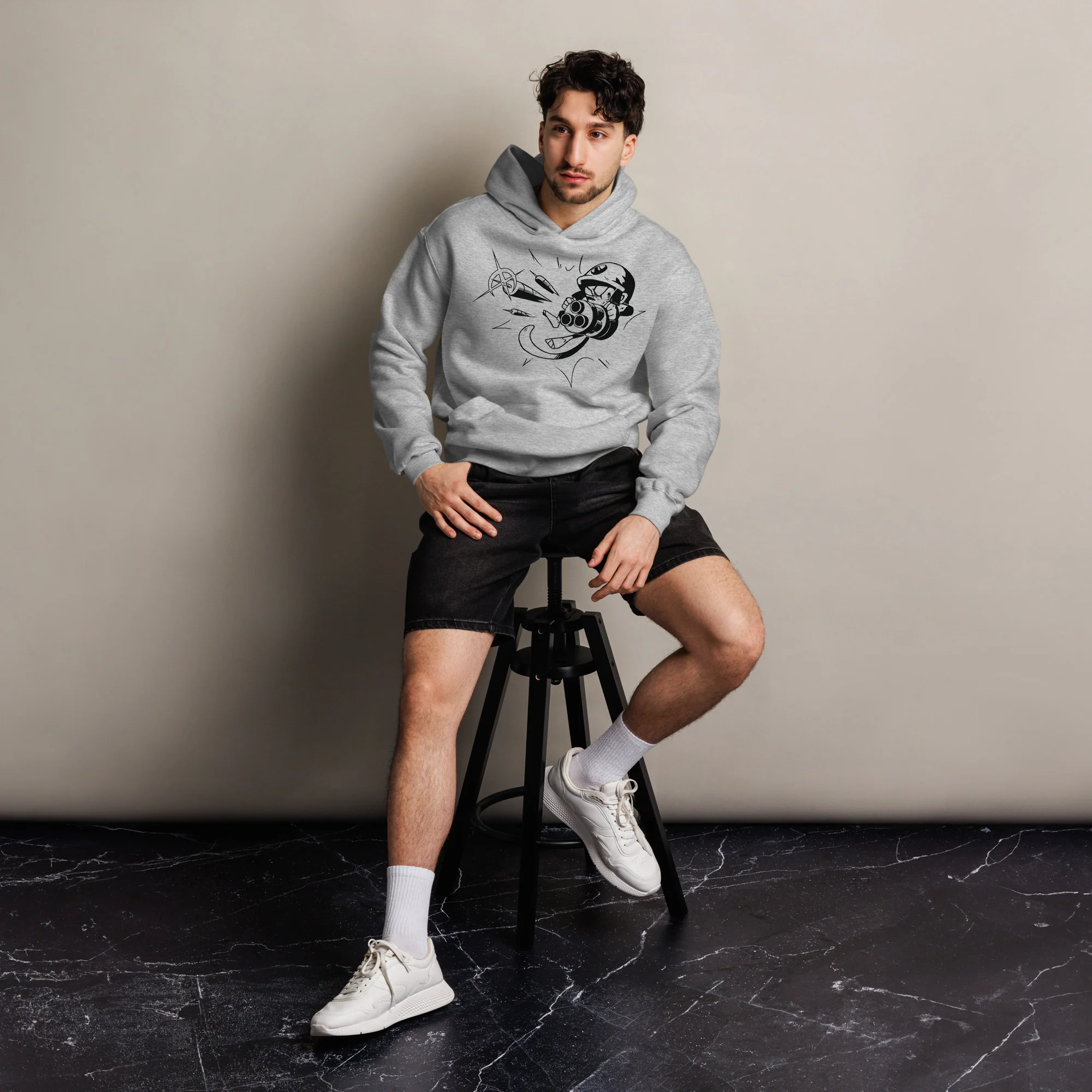 Comic Style Dartling Premium Oversized Hoodie (Unisex) - Image 3