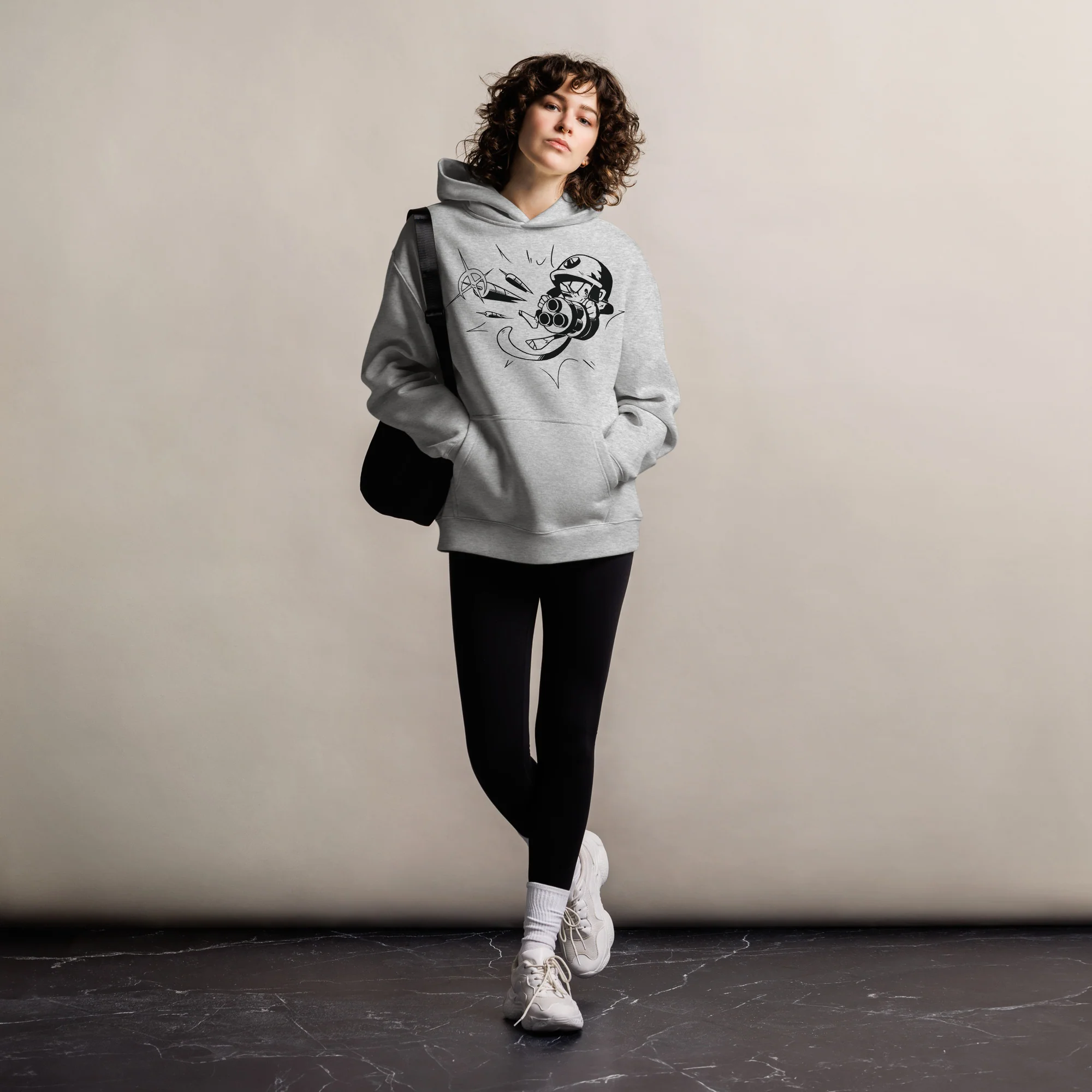 Comic Style Dartling Premium Oversized Hoodie (Unisex) - Image 4