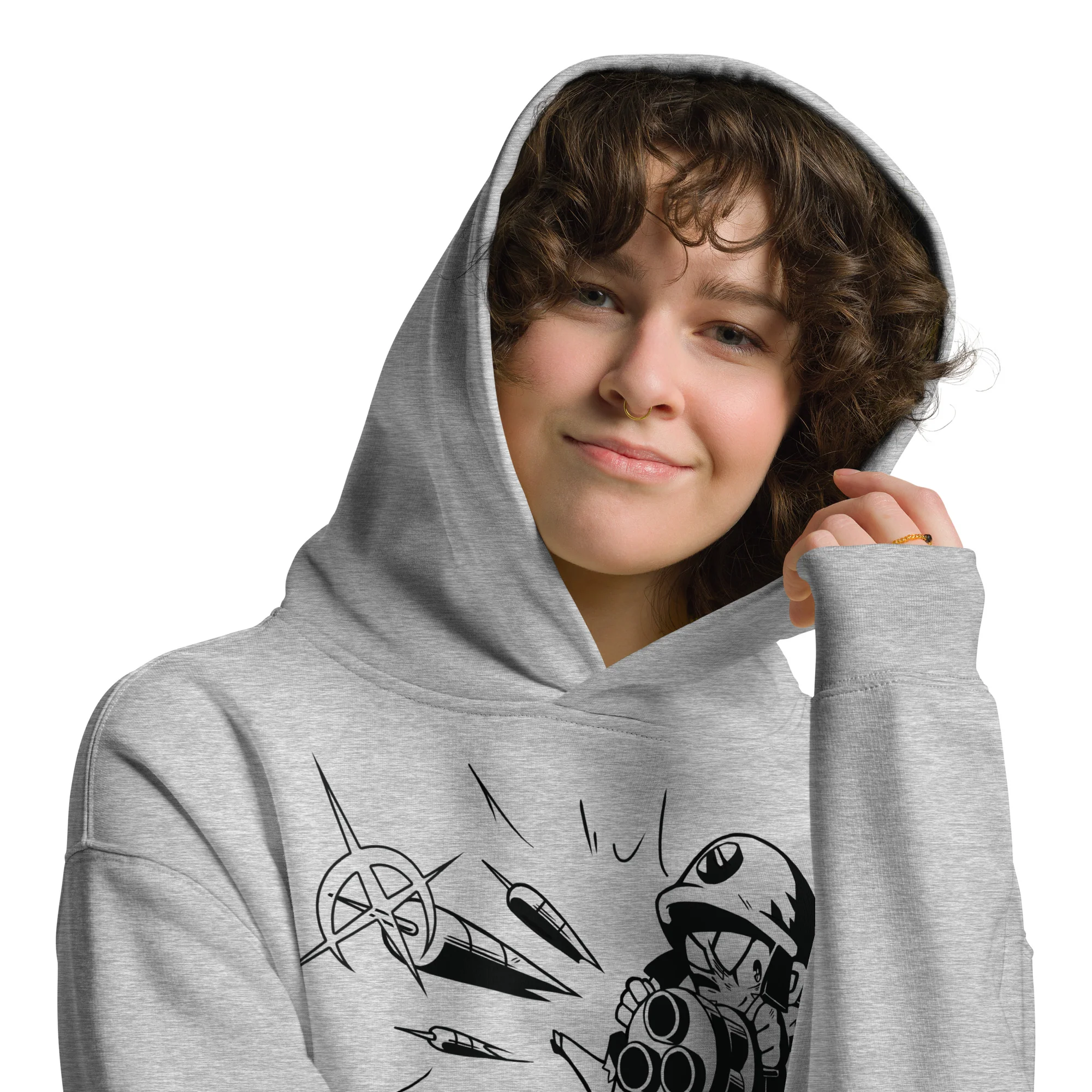 Comic Style Dartling Premium Oversized Hoodie (Unisex) - Image 6