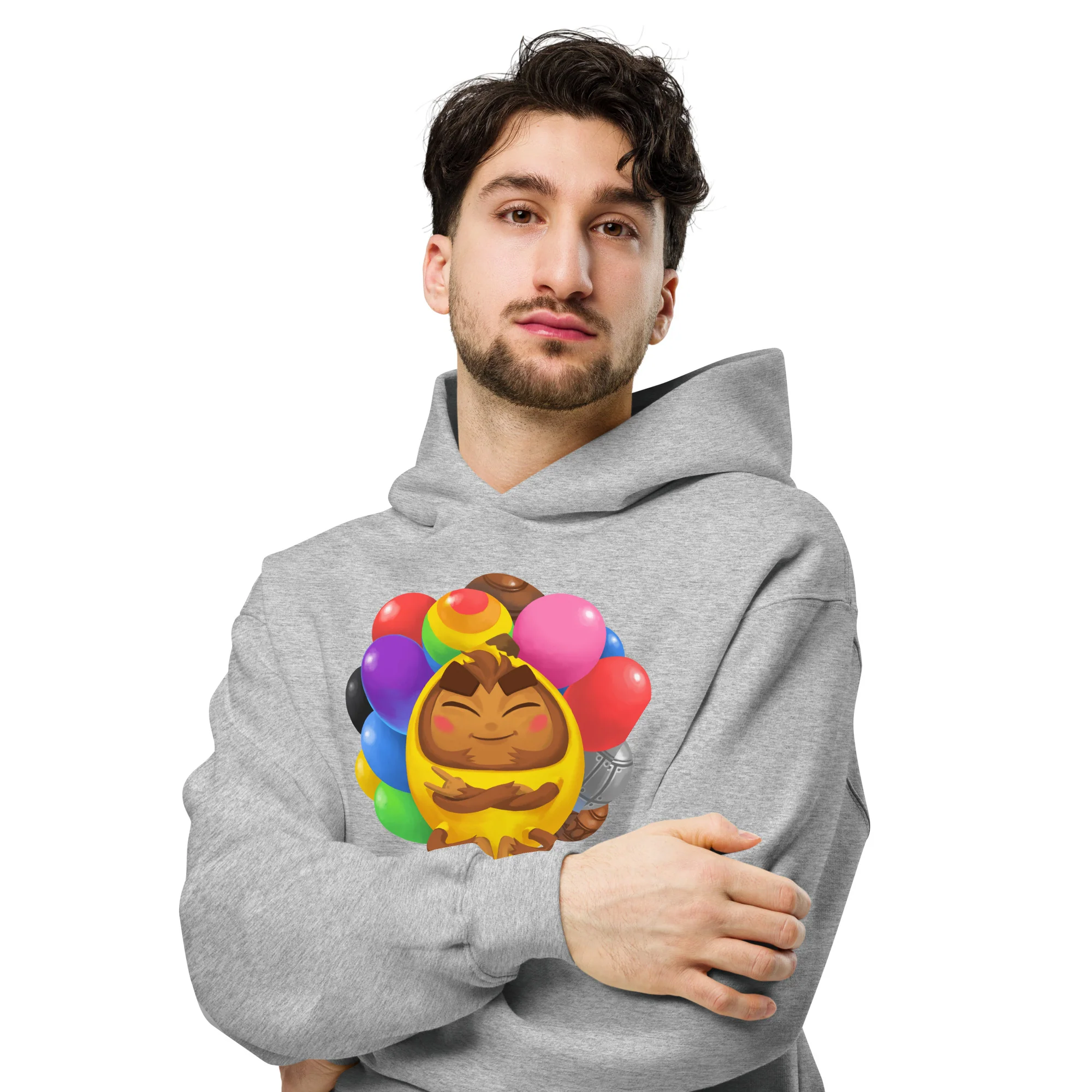Cool Banana Monkey Premium Oversized Hoodie (Unisex) - Image 3