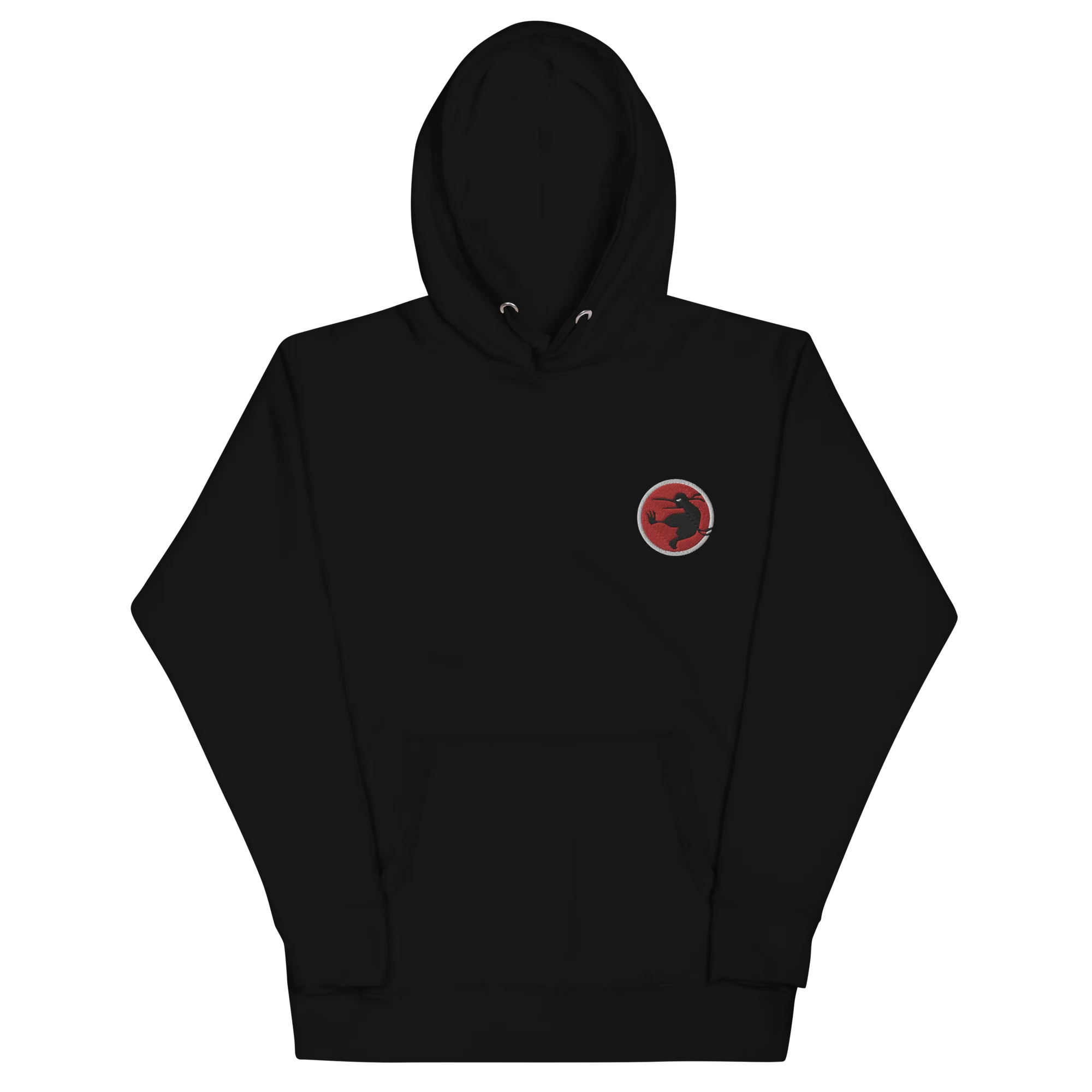 Embroidered Ninja Kiwi Logo Hoodie (Unisex) - Image 3