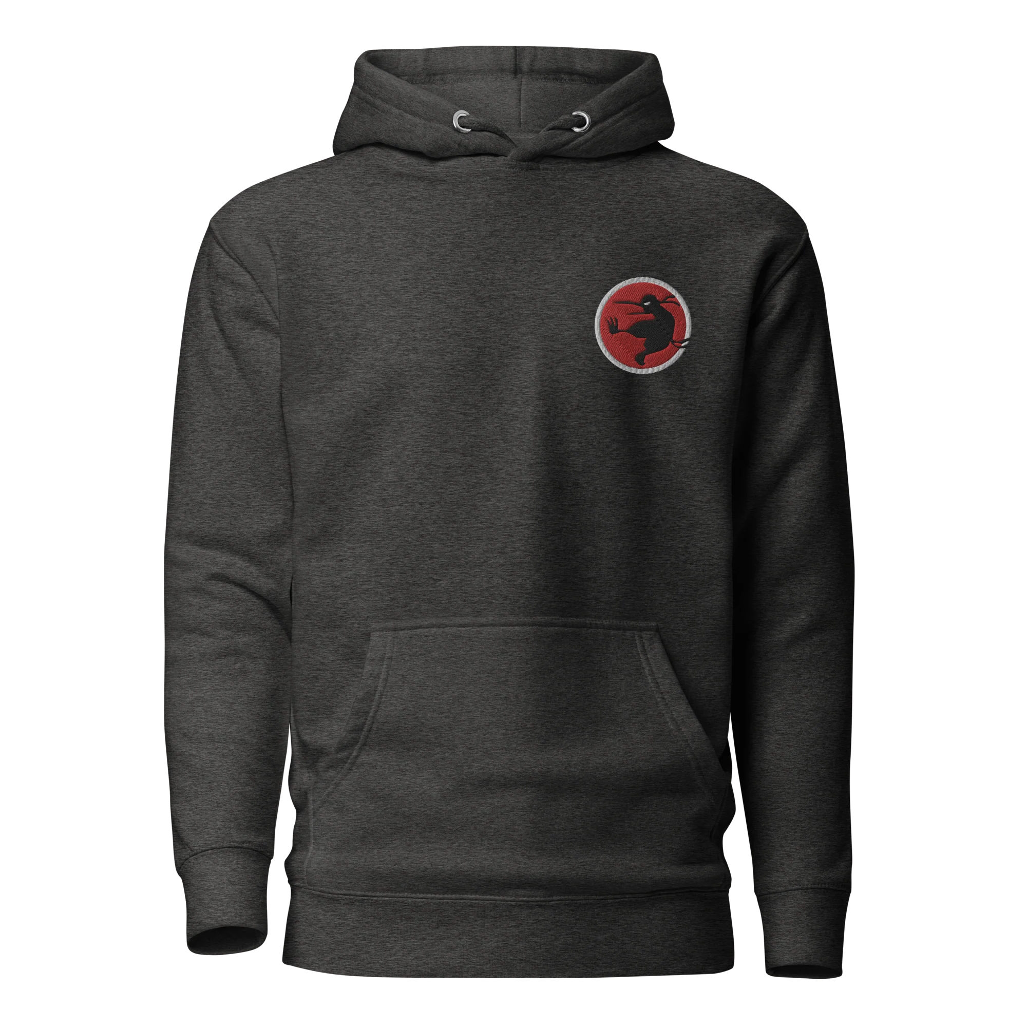 Embroidered Ninja Kiwi Logo Hoodie (Unisex) - Image 5