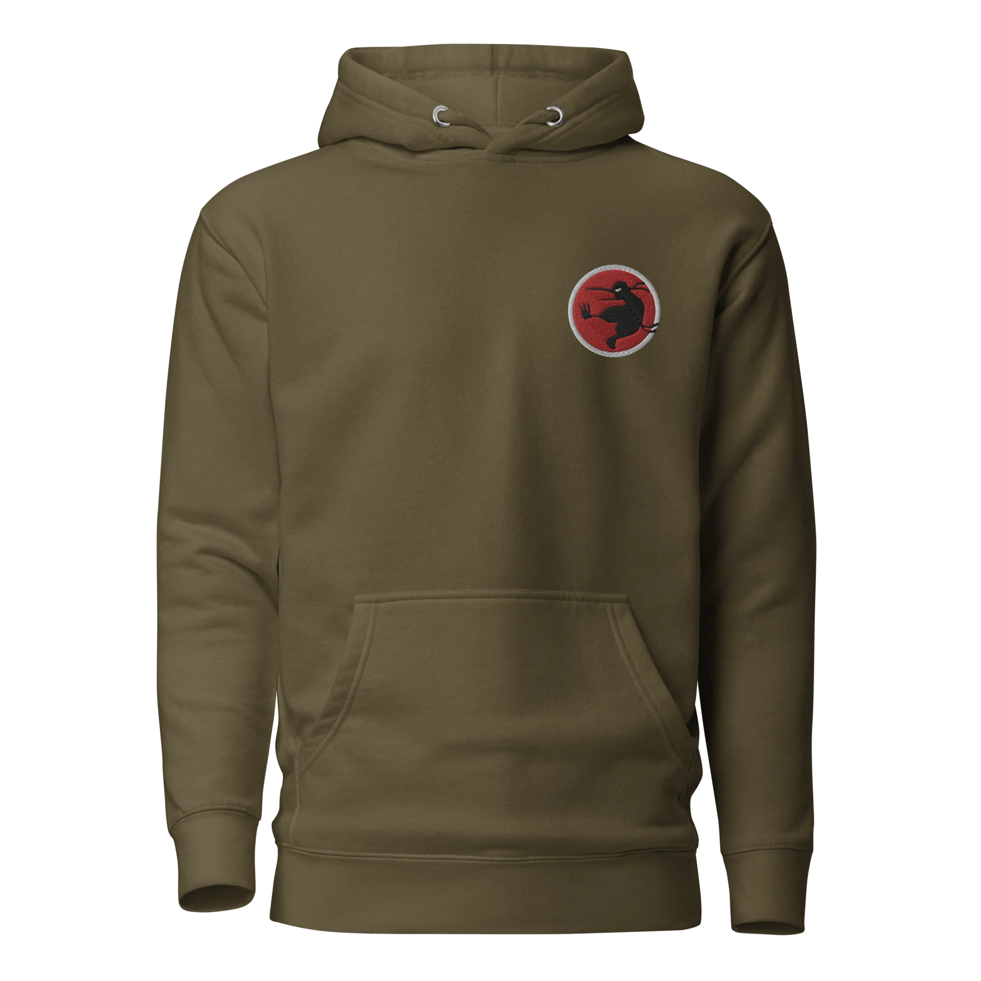 Embroidered Ninja Kiwi Logo Hoodie (Unisex) - Image 6