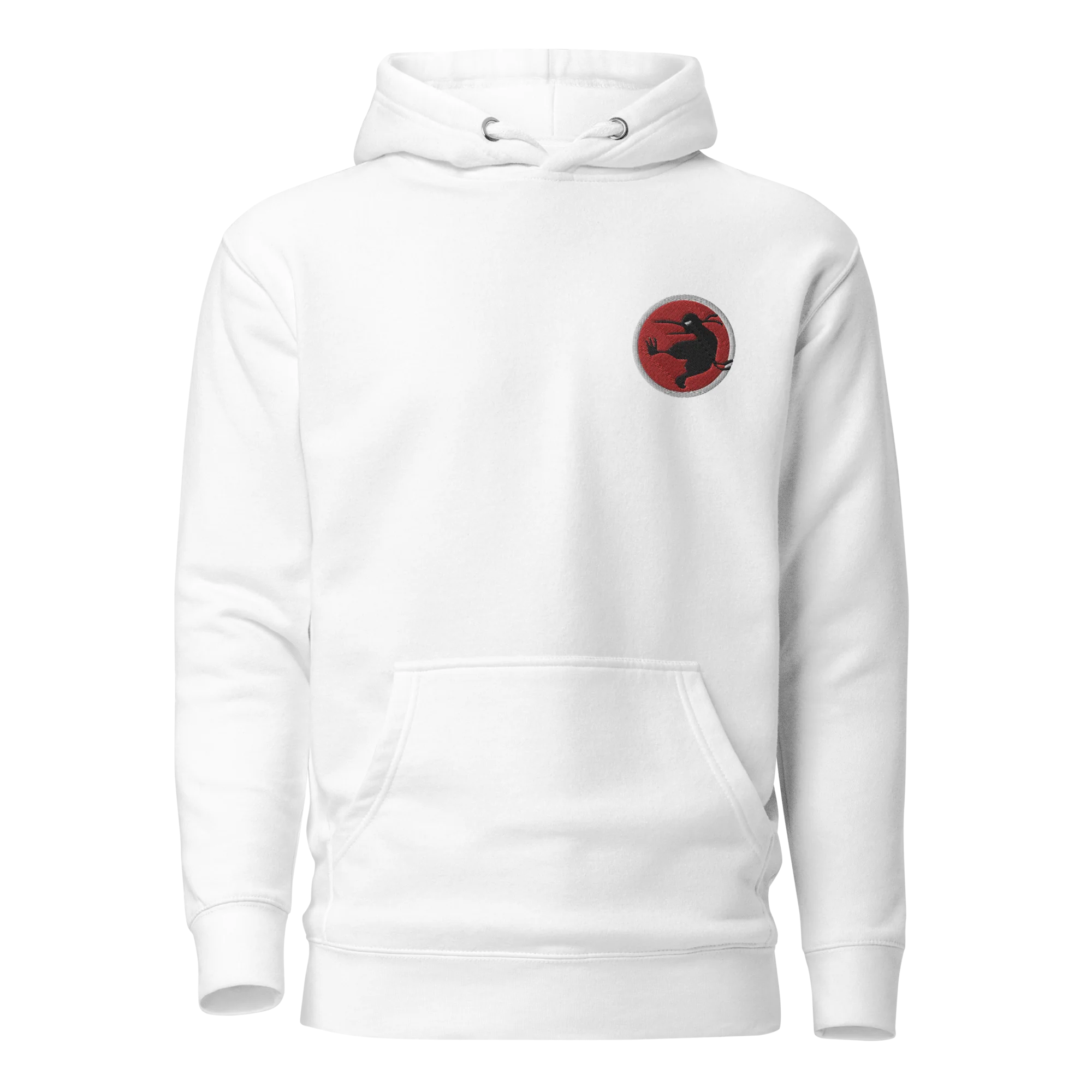 Embroidered Ninja Kiwi Logo Hoodie (Unisex) - Image 8