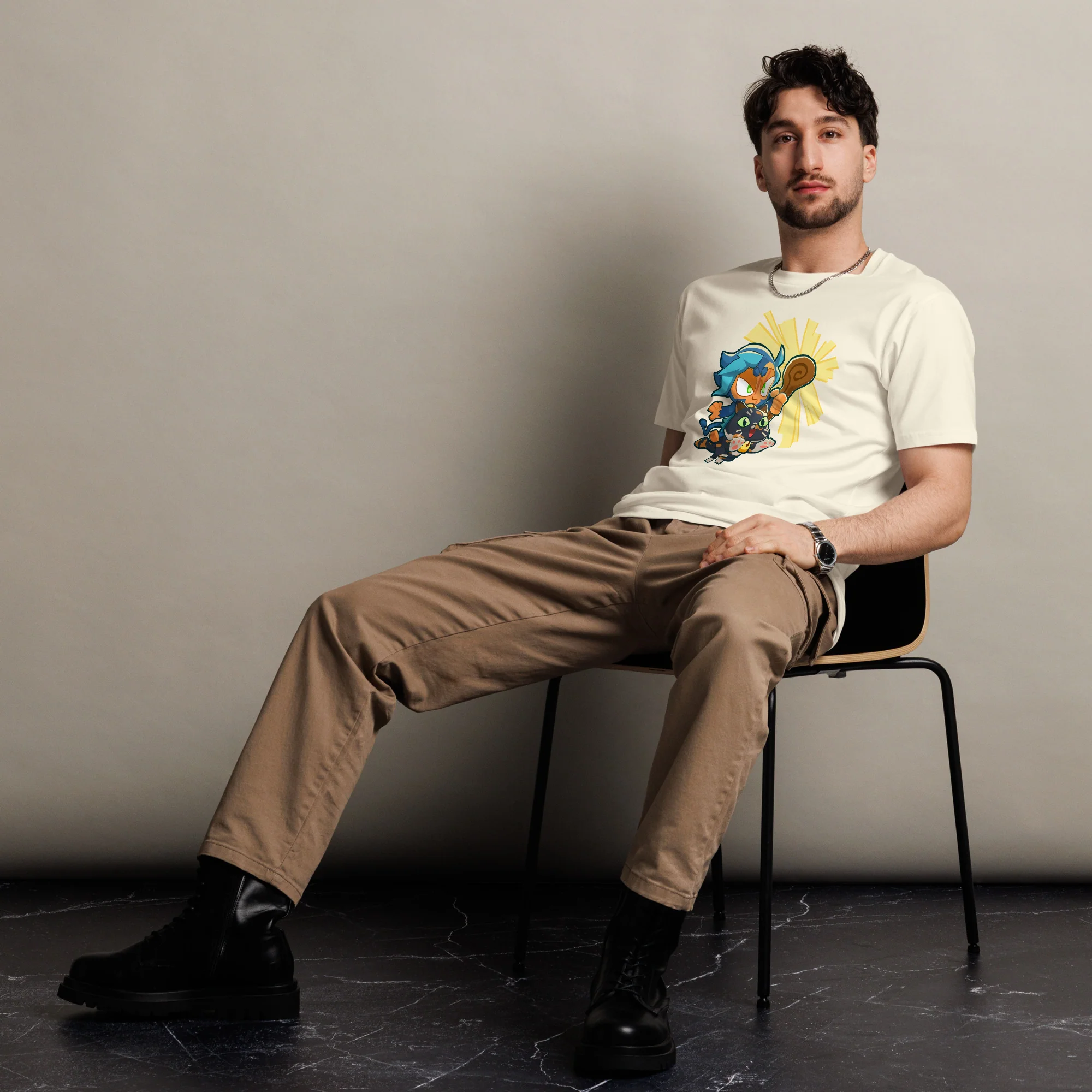 Ezili Smudge Cat Premium Shirt (Unisex) - Image 4
