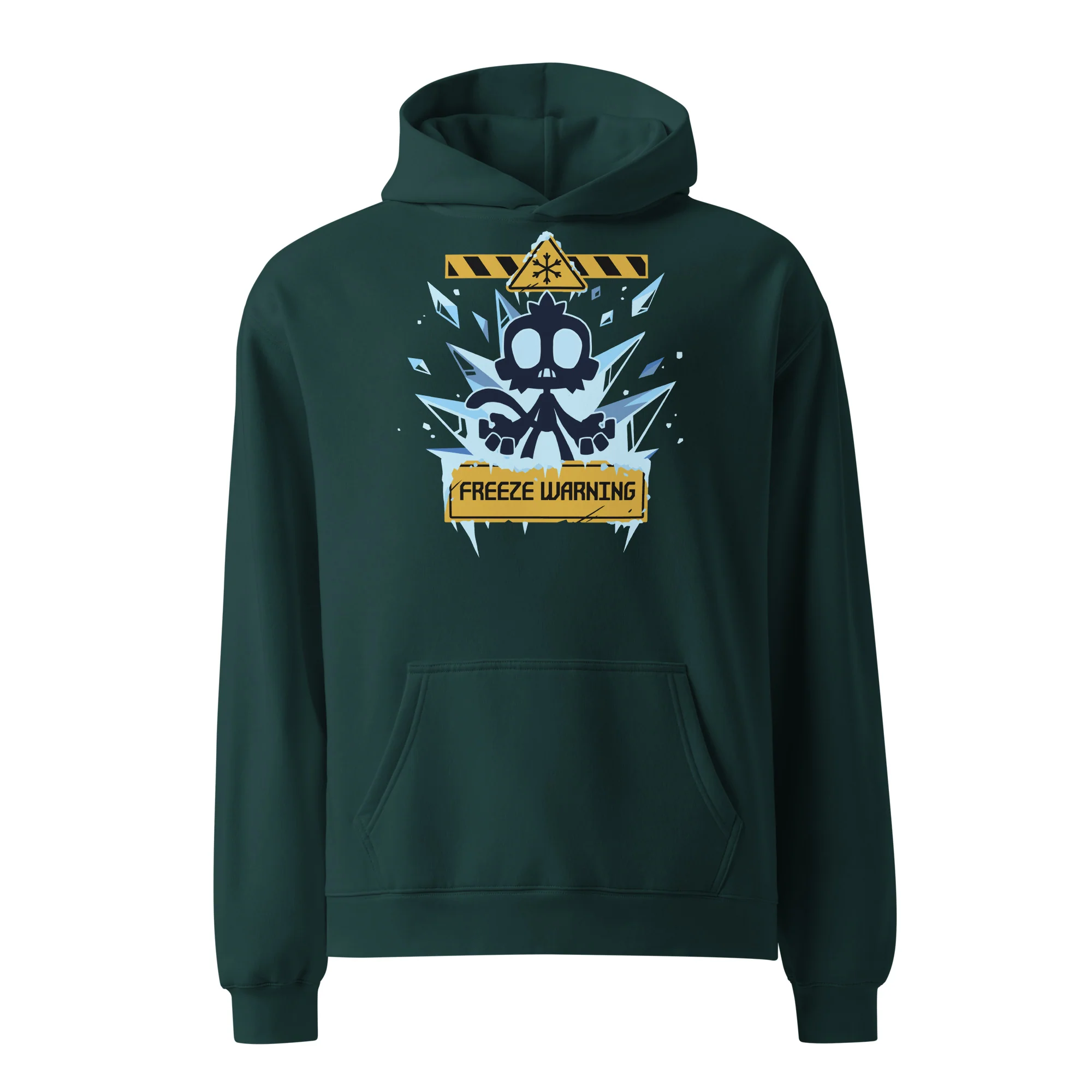 Freeze Warning Premium Oversized Hoodie (Unisex) - Image 7