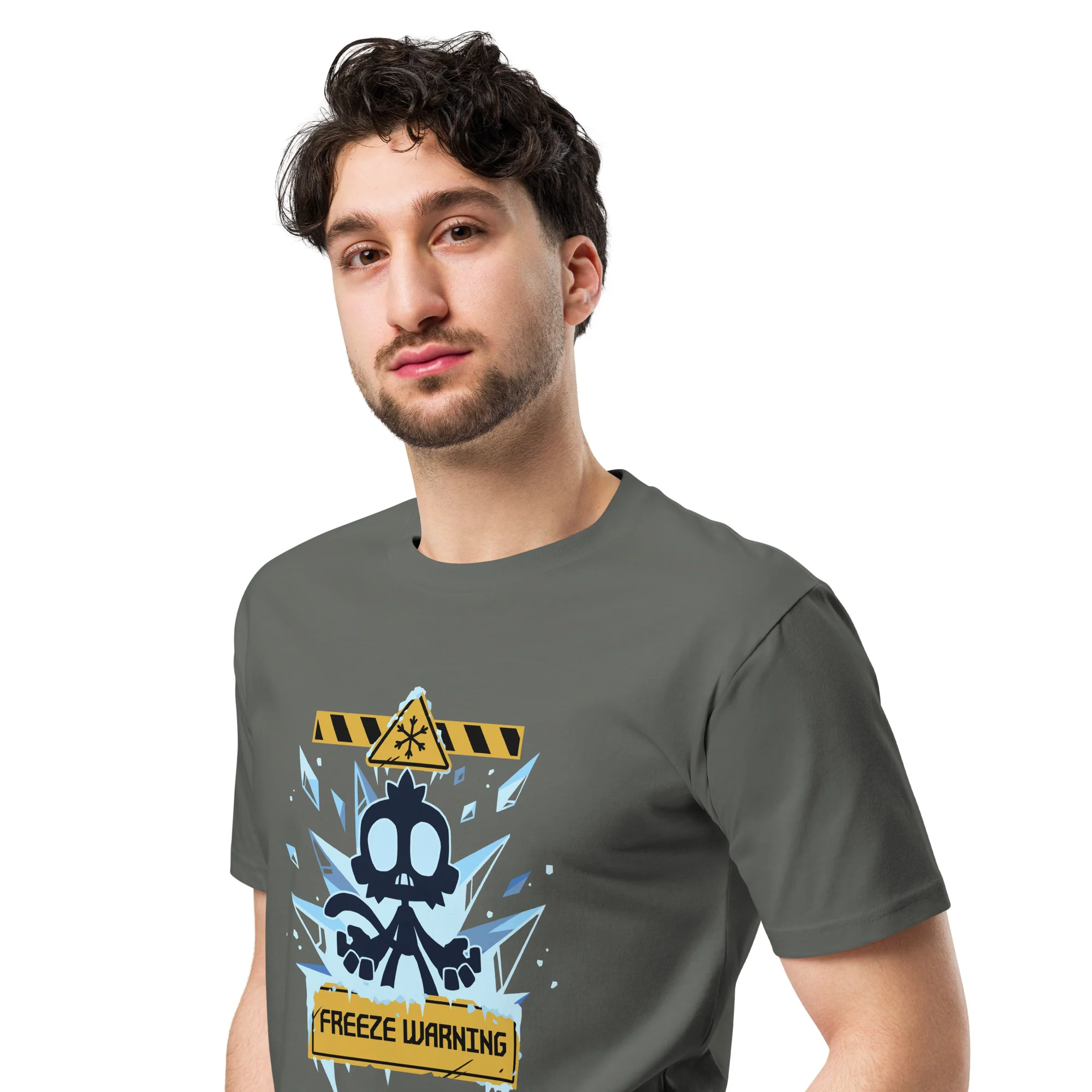 Freeze Warning Premium Shirt (Unisex) - Image 6