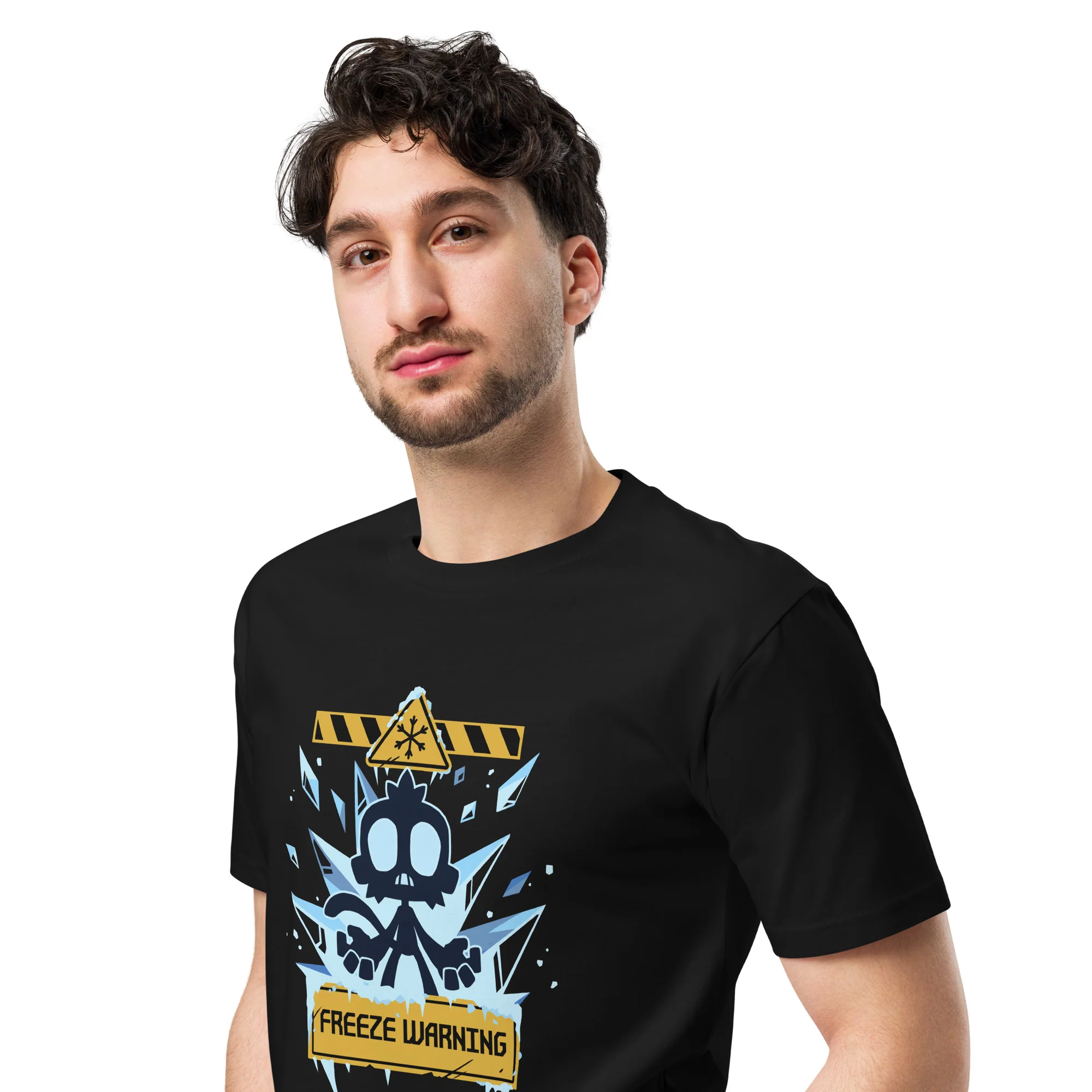 Freeze Warning Premium Shirt (Unisex) - Image 7