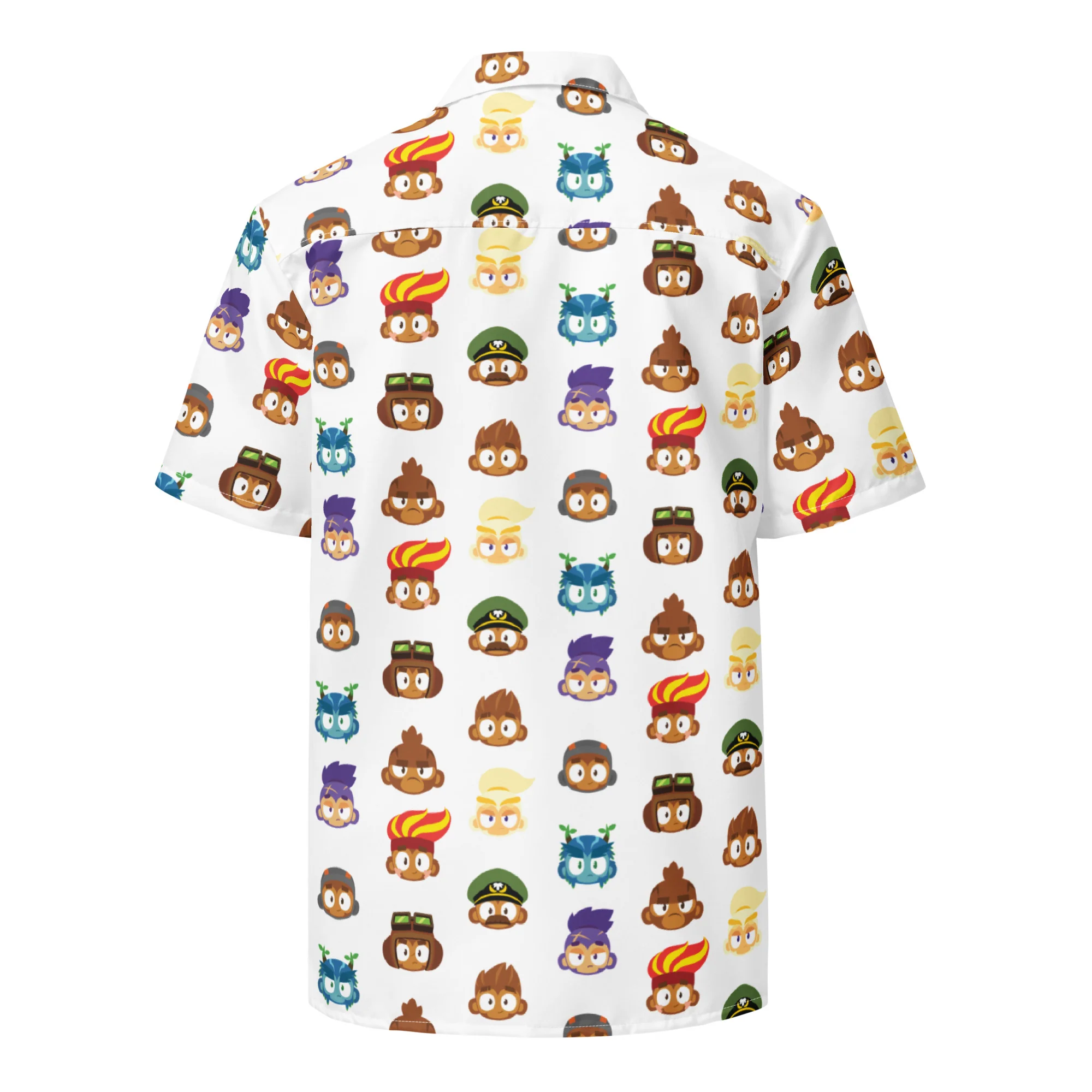 Hero Heads Button Shirt - White (Unisex) - Image 13