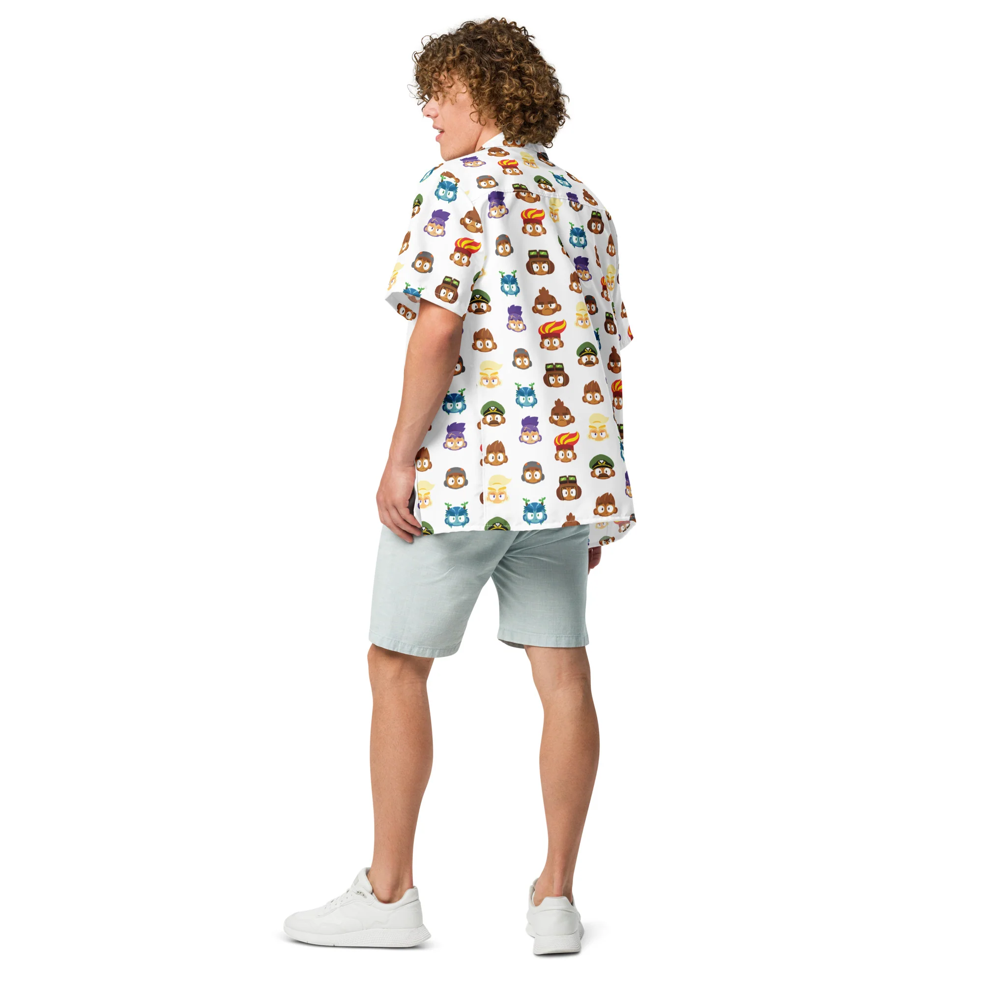 Hero Heads Button Shirt - White (Unisex) - Image 7