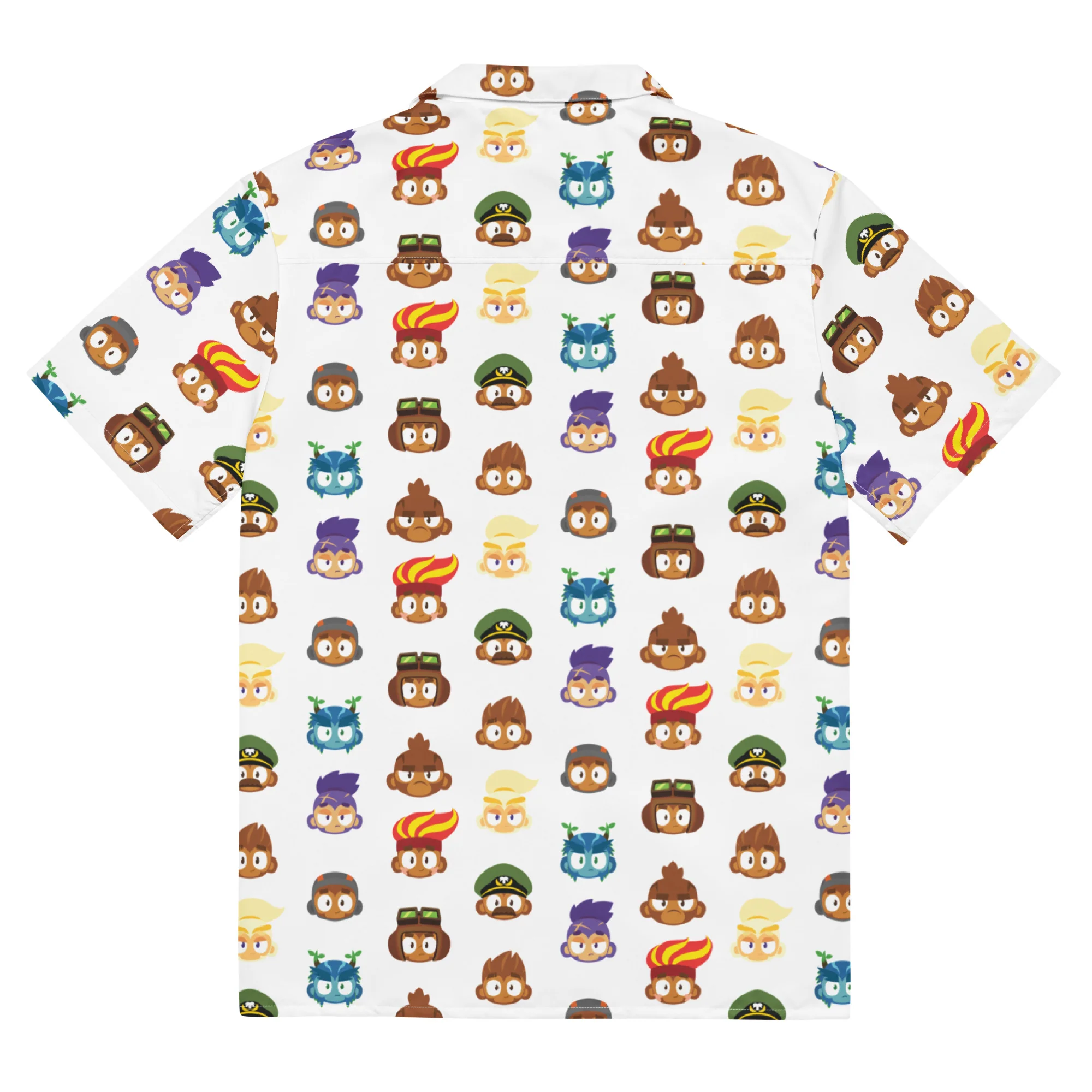 Hero Heads Button Shirt - White (Unisex) - Image 8
