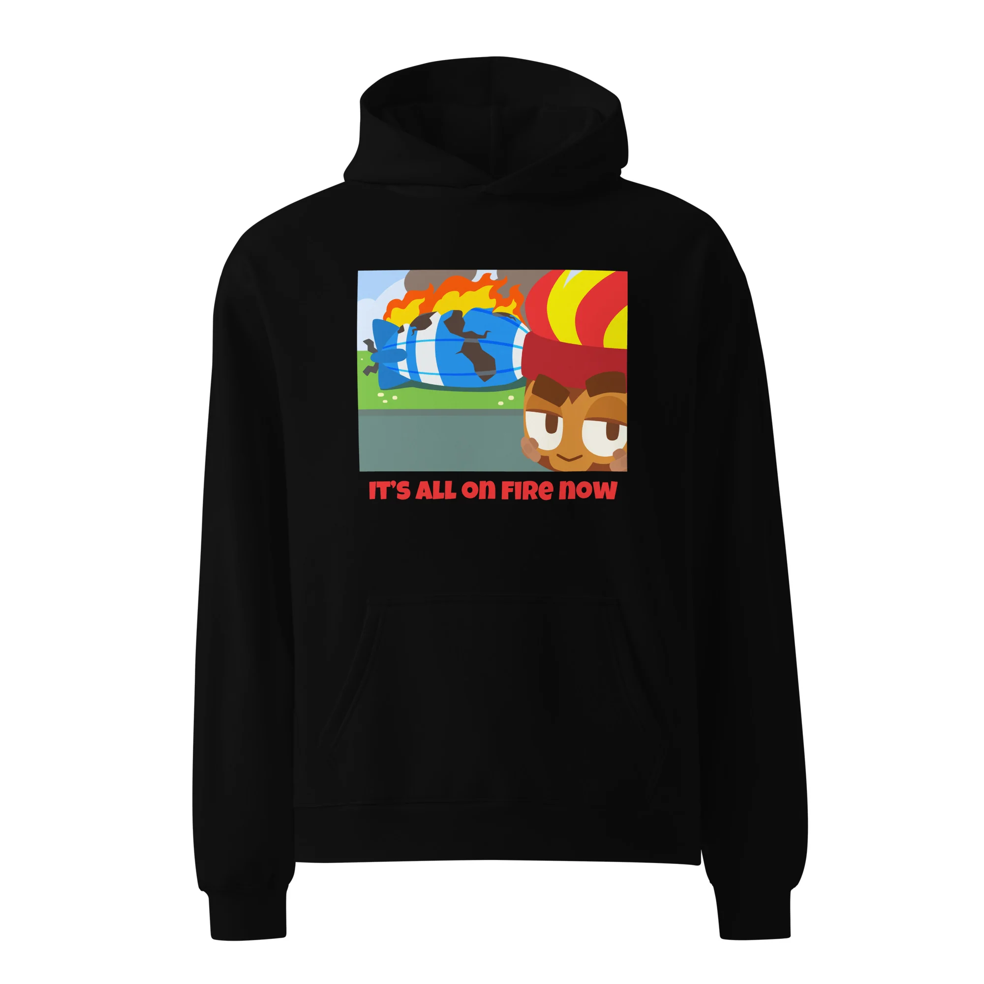 It's All On Fire Now Premium Oversized Hoodie (Unisex) - Image 10