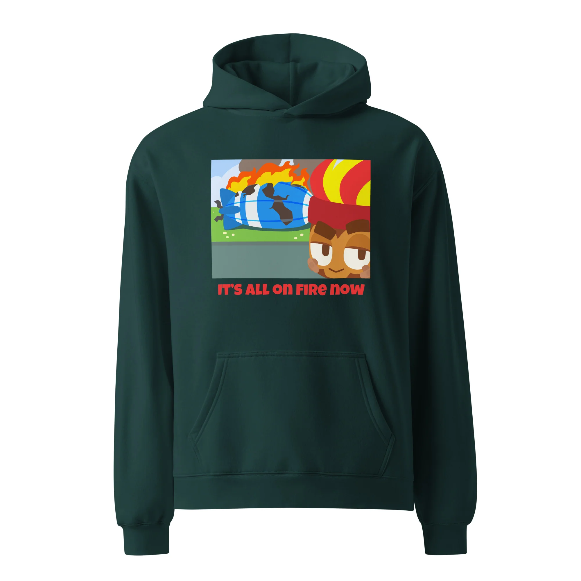 It's All On Fire Now Premium Oversized Hoodie (Unisex) - Image 11