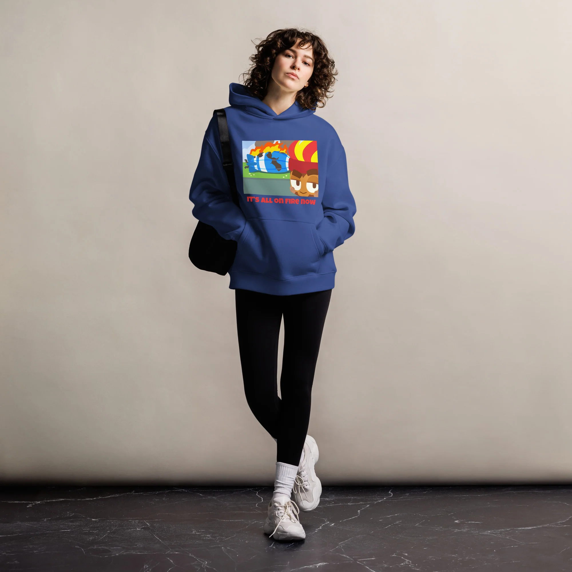 It's All On Fire Now Premium Oversized Hoodie (Unisex) - Image 4
