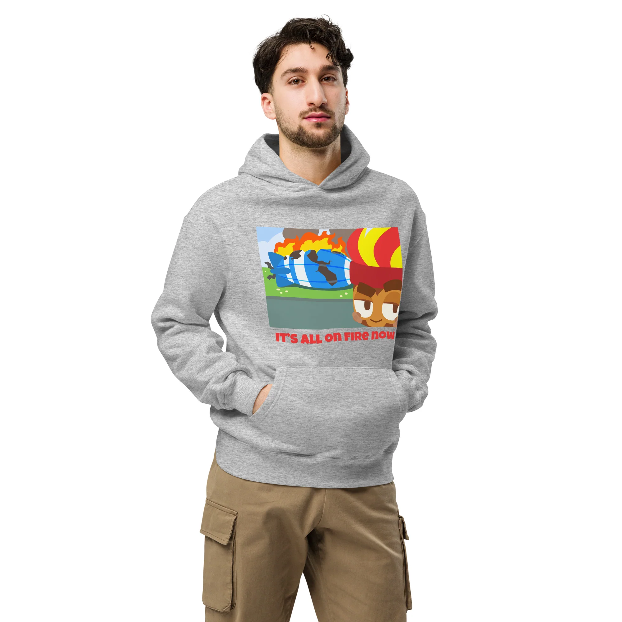 It's All On Fire Now Premium Oversized Hoodie (Unisex) - Image 5