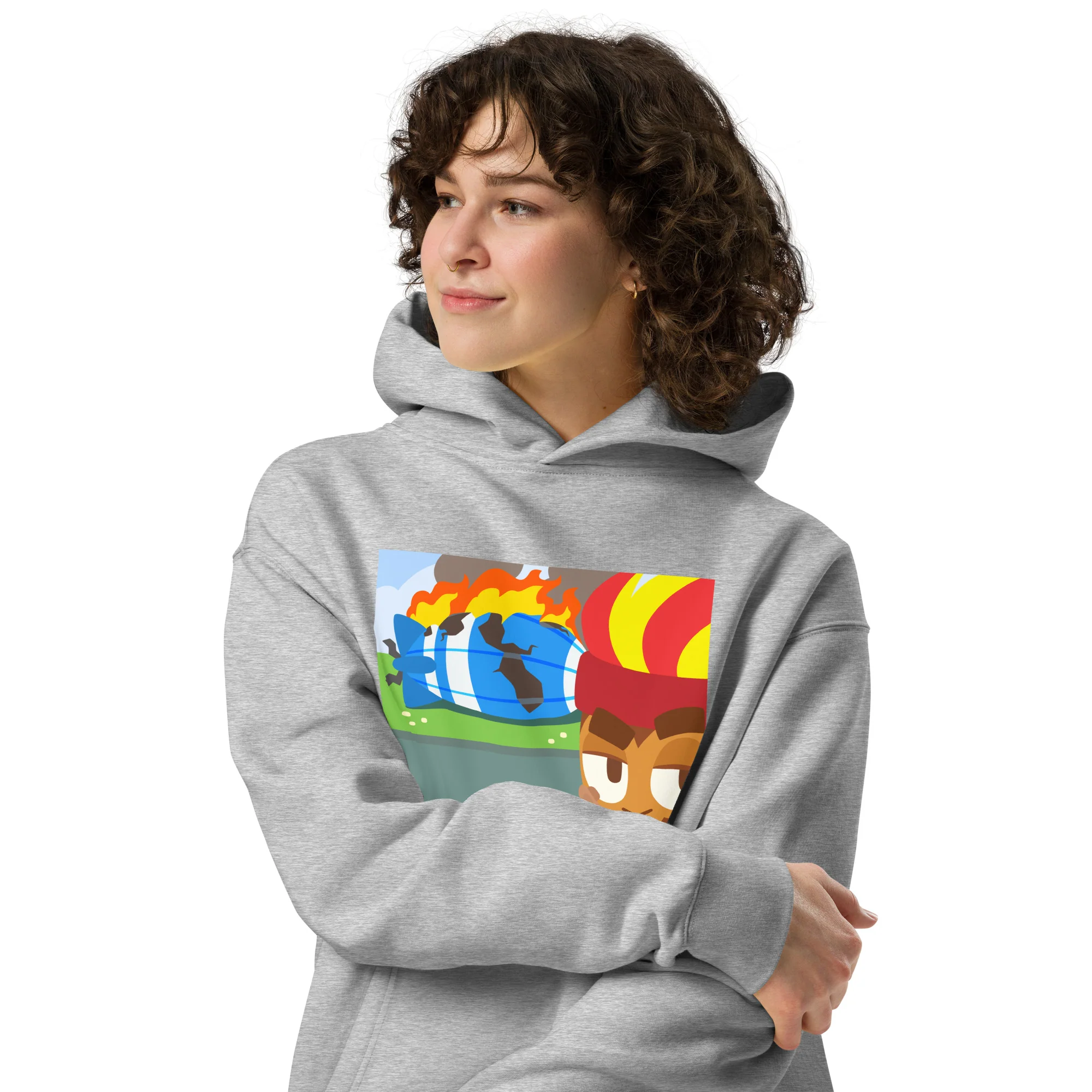 It's All On Fire Now Premium Oversized Hoodie (Unisex) - Image 6