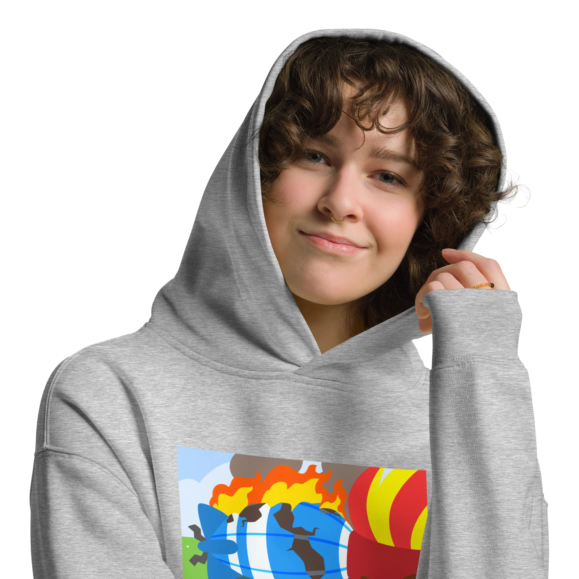 It's All On Fire Now Premium Oversized Hoodie (Unisex) - Image 7